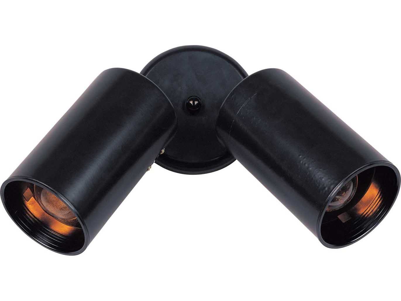 Maxim Lighting 2-Light Black Cylinder Spot Light