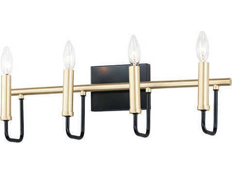 Maxim Lighting Sullivan 4-Light Black Gold Vanity Light