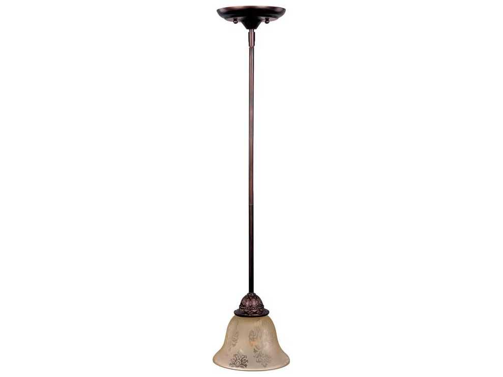 Maxim Lighting Symphony 1-Light Oil Rubbed Bronze Glass Bell Pendant