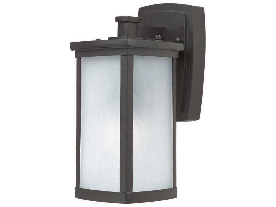 Maxim Lighting Terrace & Frosted Seedy Glass Incandescent Outdoor Wall Light