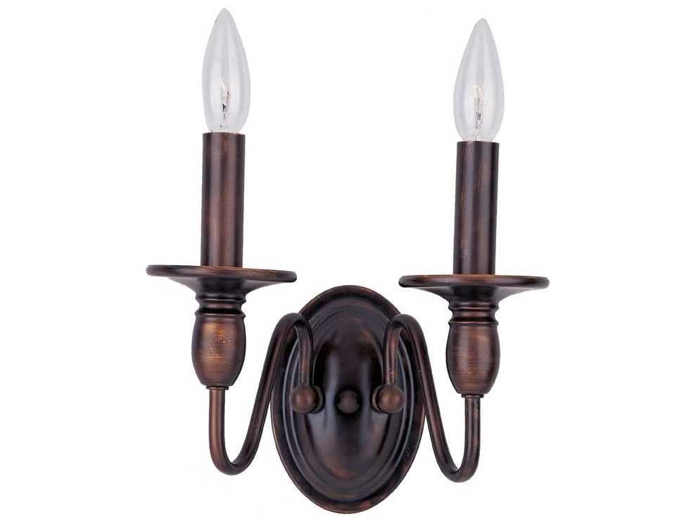 Maxim Lighting Towne 2-Light Oil Rubbed Bronze Wall Sconce