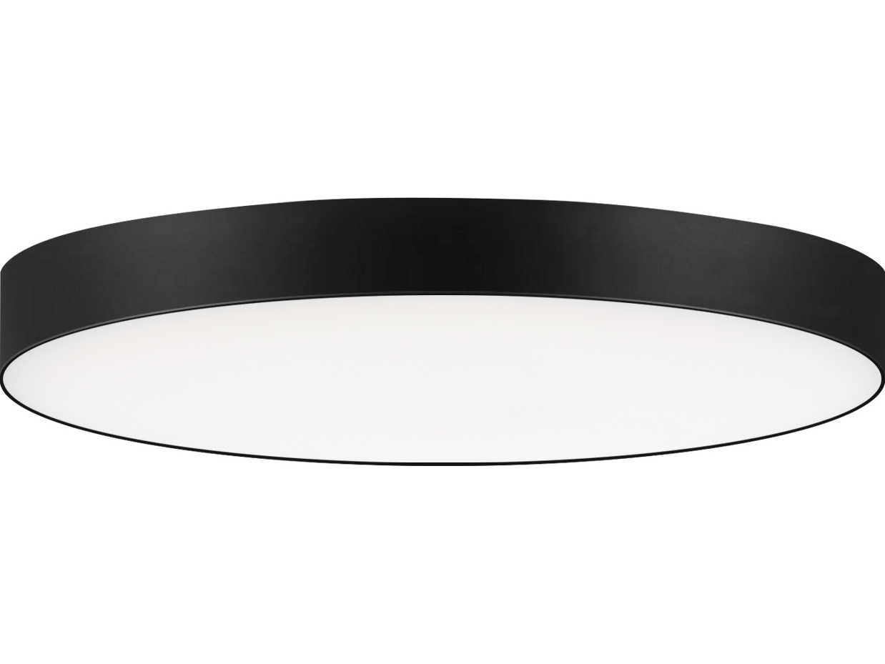 Maxim Lighting Trim 1-Light Black LED Round Flush Mount
