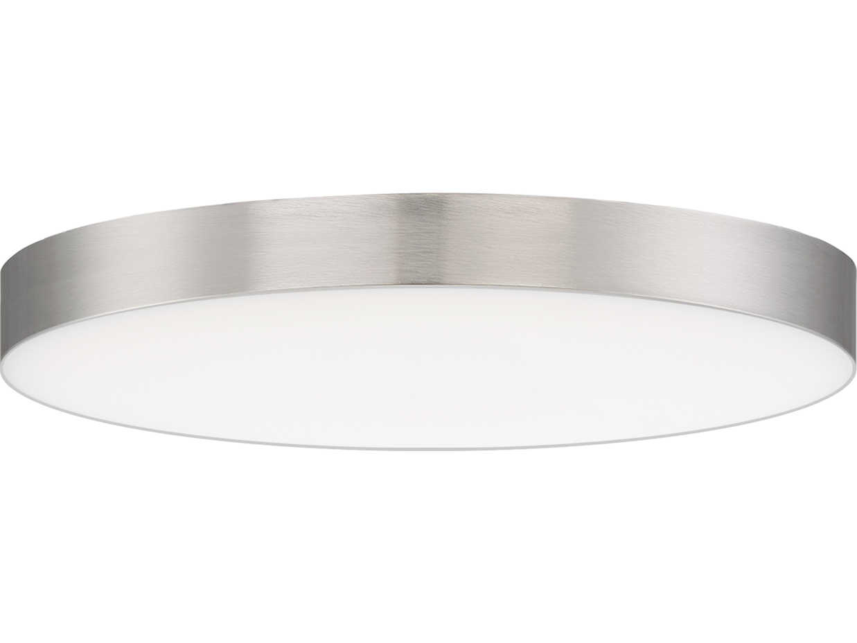 Maxim Lighting Trim 1-Light Satin Nickel LED Round Flush Mount