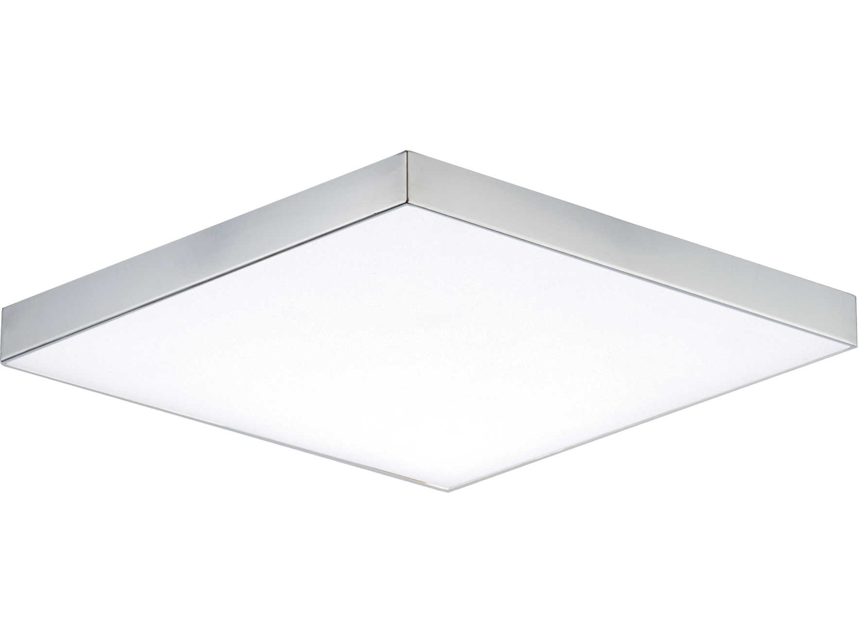Maxim Lighting Trim 1-Light Polished Chrome LED Geometric Flush Mount