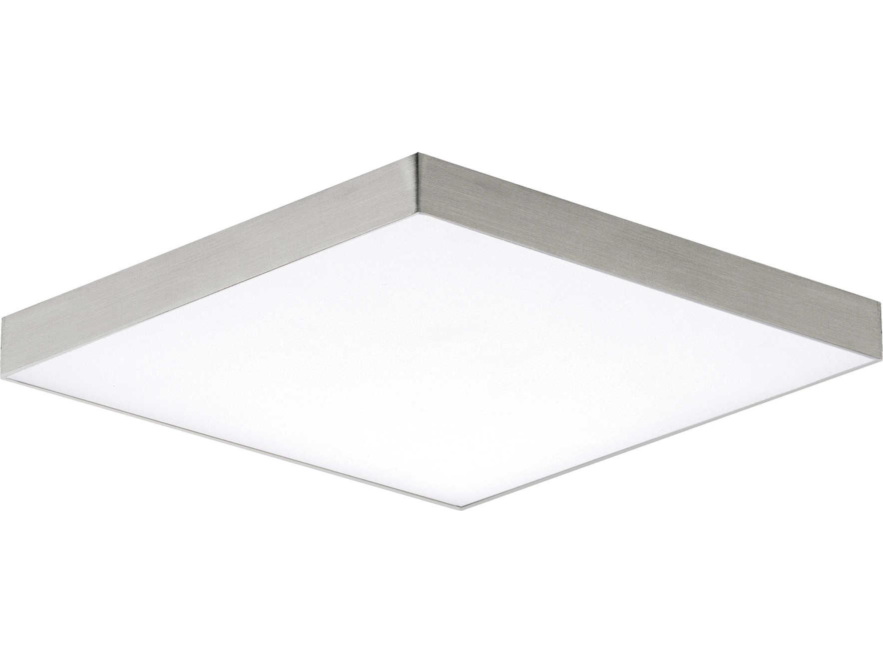 Maxim Lighting Trim 1-Light Satin Nickel LED Geometric Flush Mount