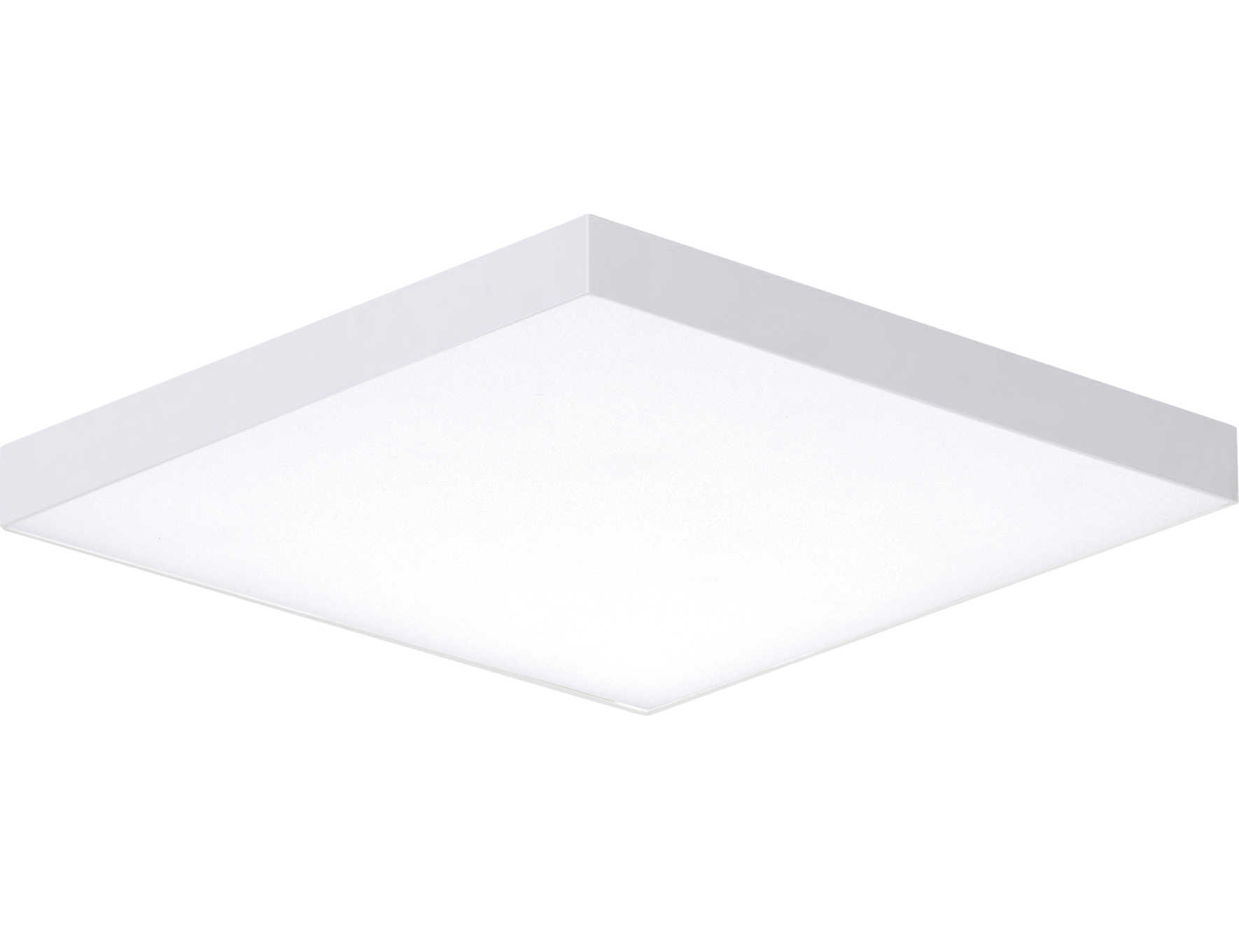 Maxim Lighting Trim 1-Light White LED Geometric Flush Mount