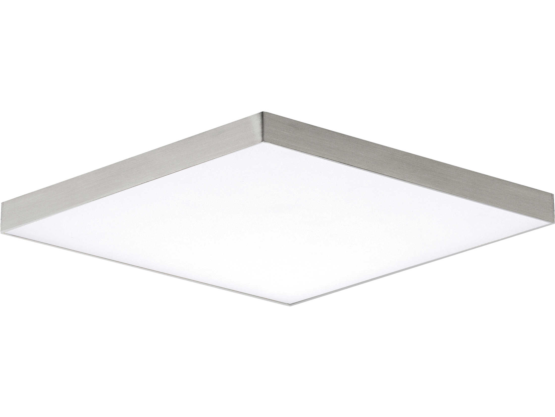 Maxim Lighting Trim 1-Light Satin Nickel LED Geometric Flush Mount