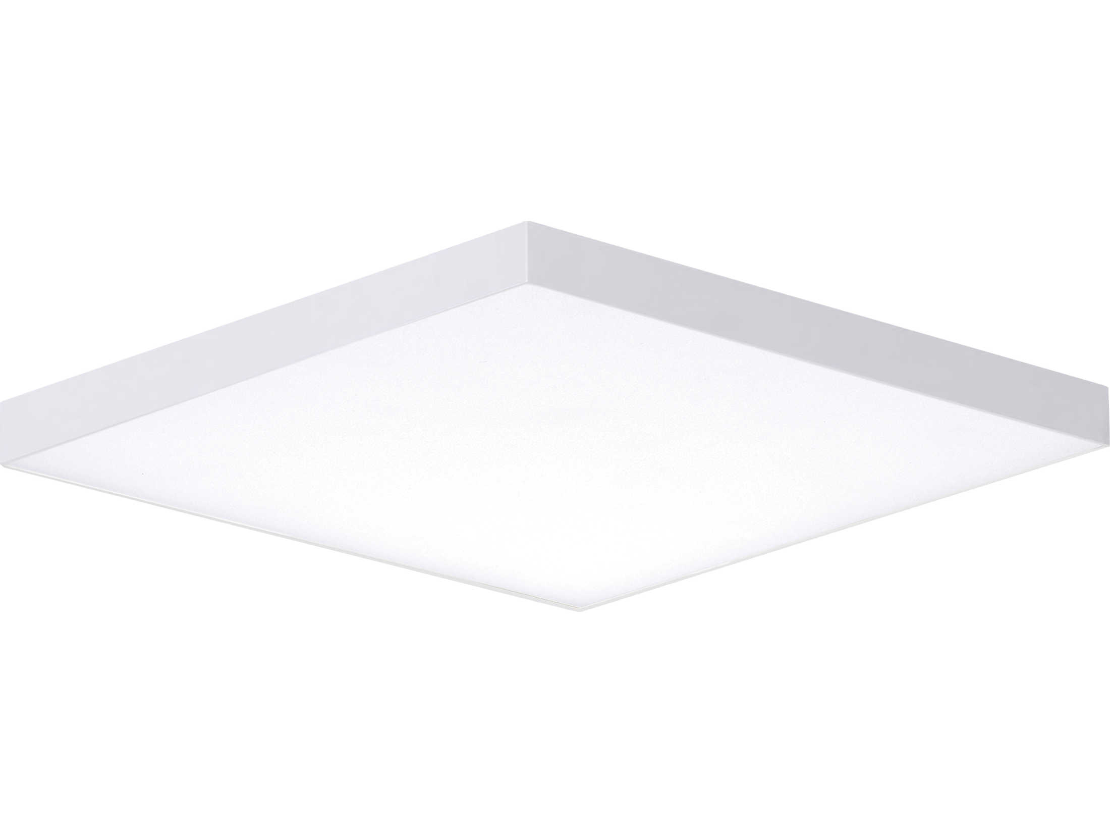 Maxim Lighting Trim 1-Light White LED Geometric Flush Mount