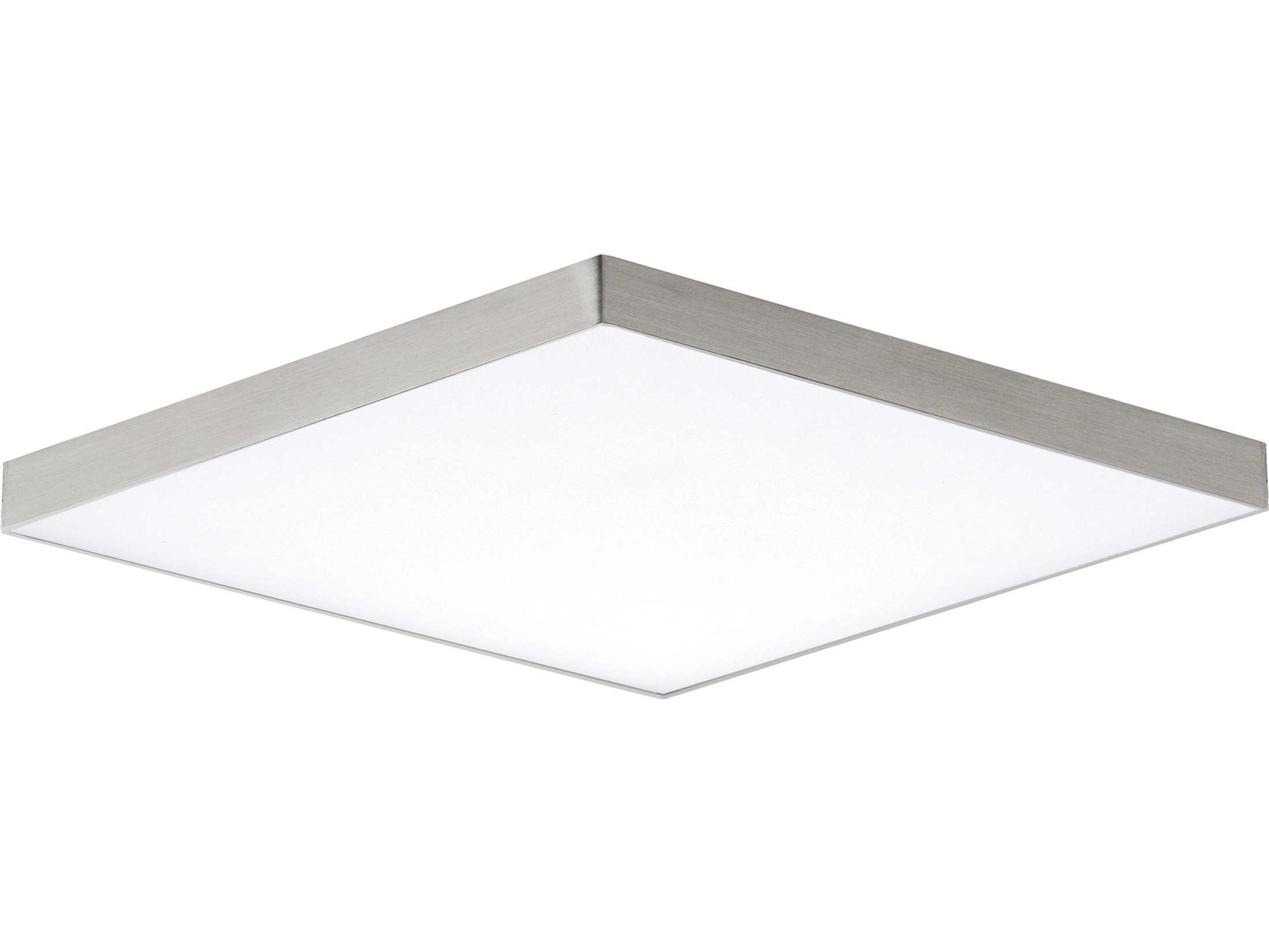 Maxim Lighting Trim 1-Light Satin Nickel LED Geometric Flush Mount