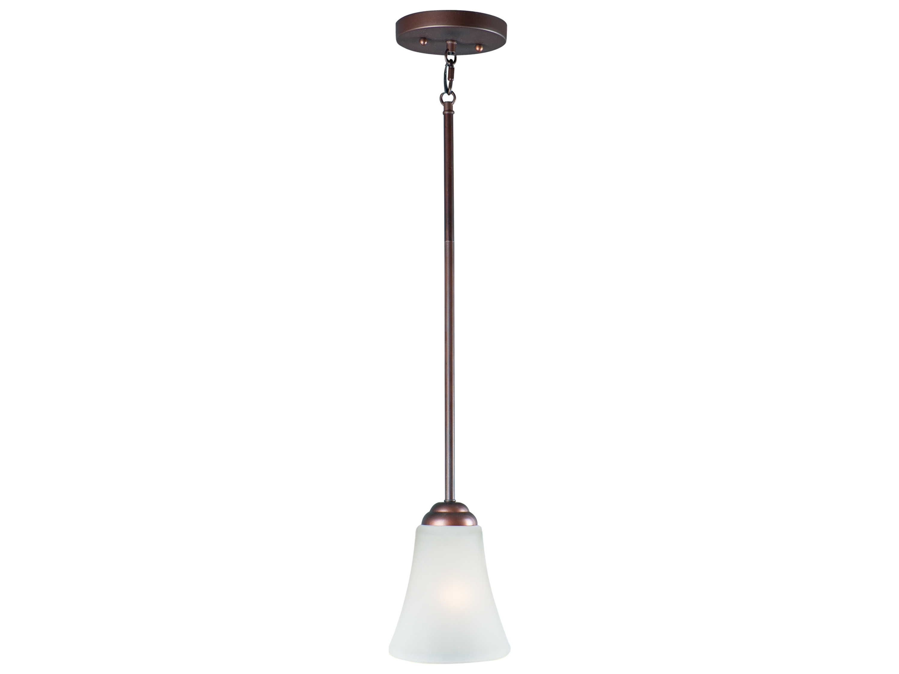 Maxim Lighting Vital 1-Light Bronze Glass Bell Mini Pendant