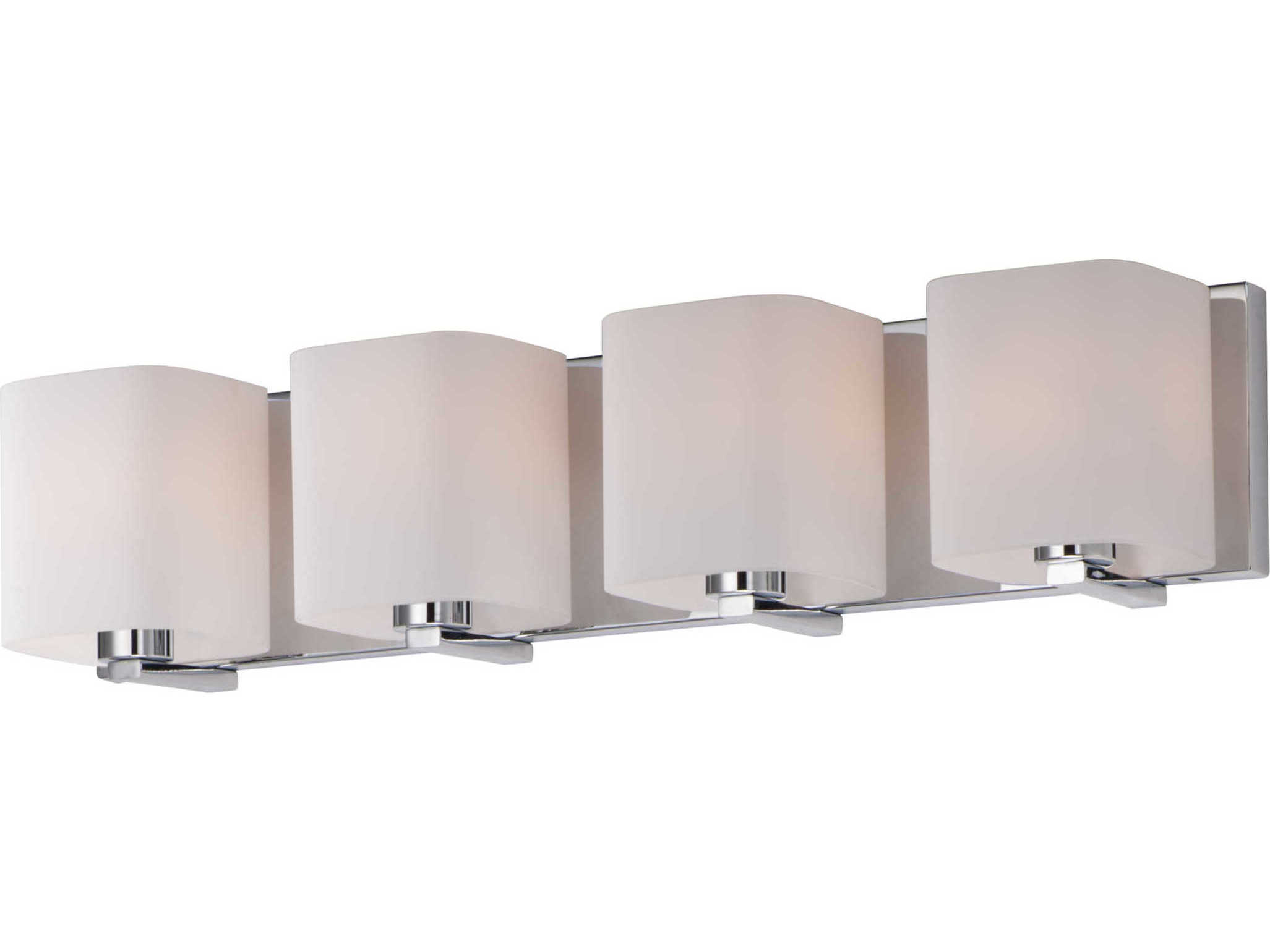 Maxim Lighting Wrap 4-Light Polished Chrome Glass Vanity Light