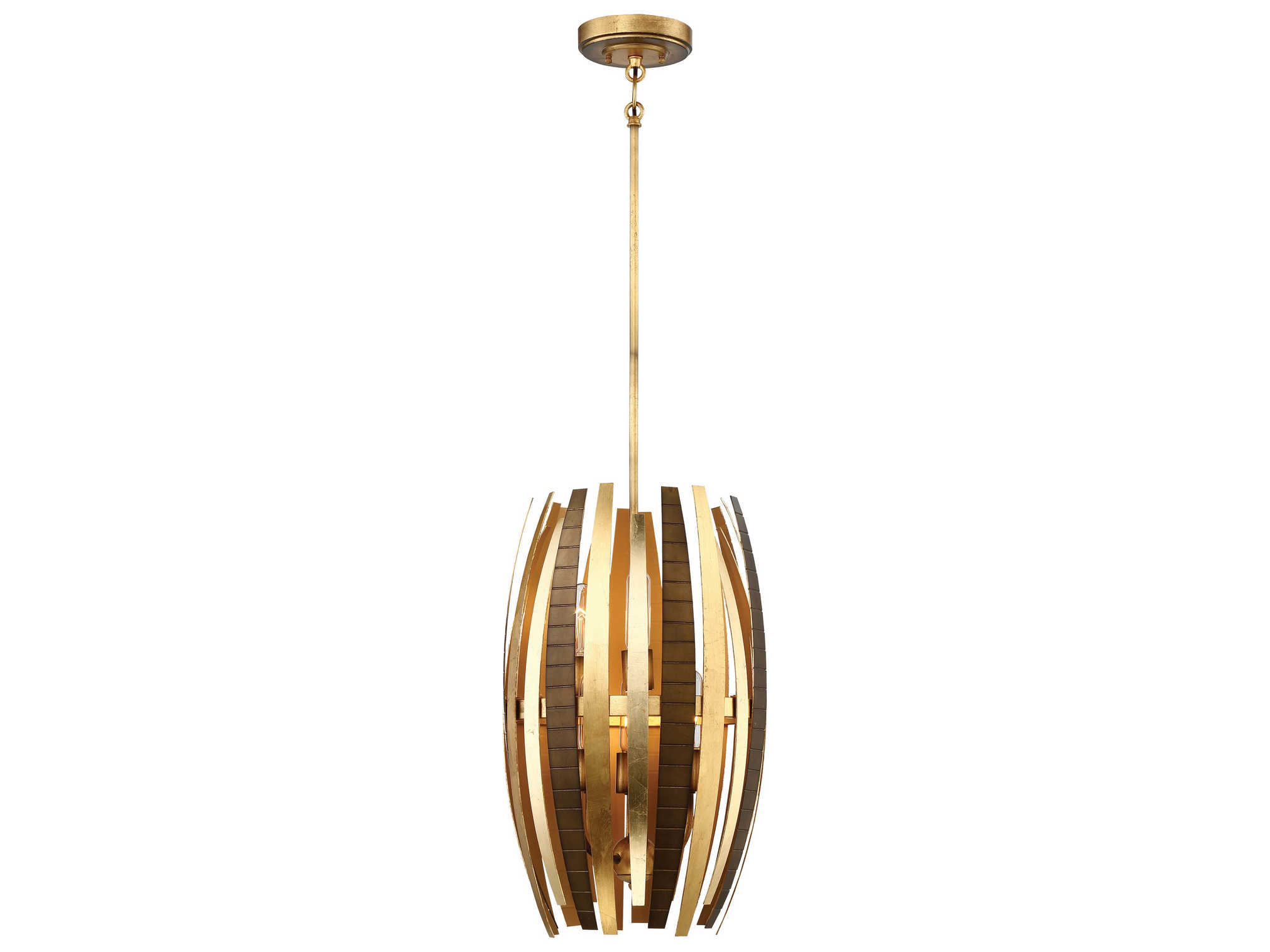 Metropolitan Manitou 6-Light Ardor Gold Cylinder Pendant