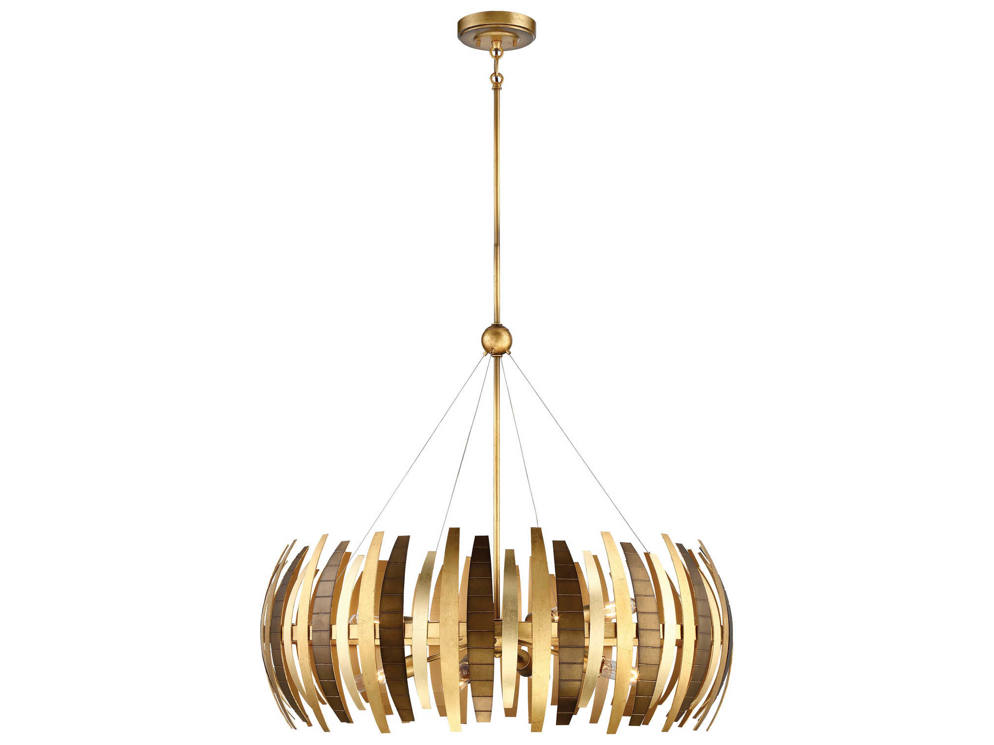 Metropolitan Manitou 8-Light Ardor Gold Geometric Pendant