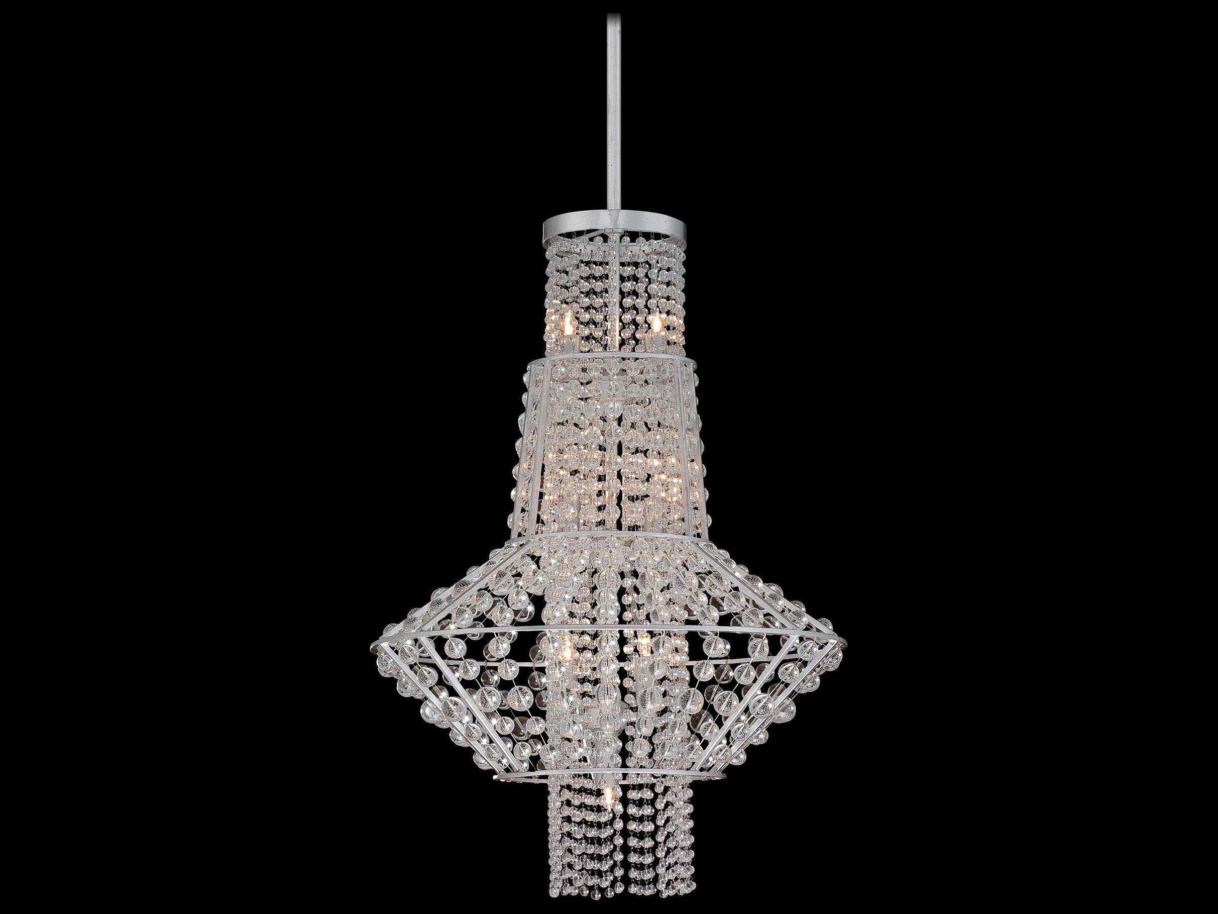 Metropolitan Saybrook 7-Light Catalina Silver With Glass Beads Pendant