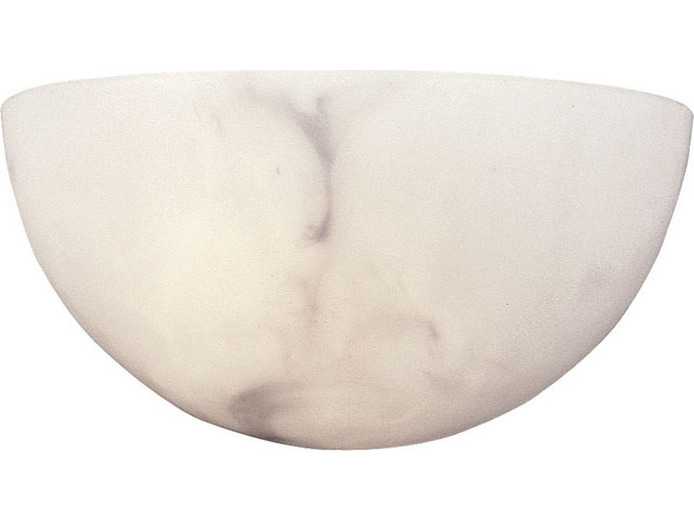 Metropolitan 1-Light Alabaster Dust White Glass Wall Sconce