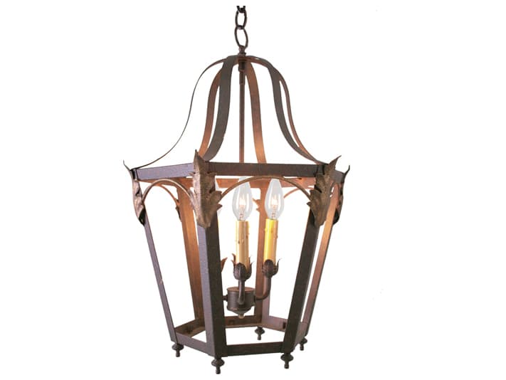 Meyda Acacia 4-Light Rusty Nail Brown Candelabra Lantern Chandelier