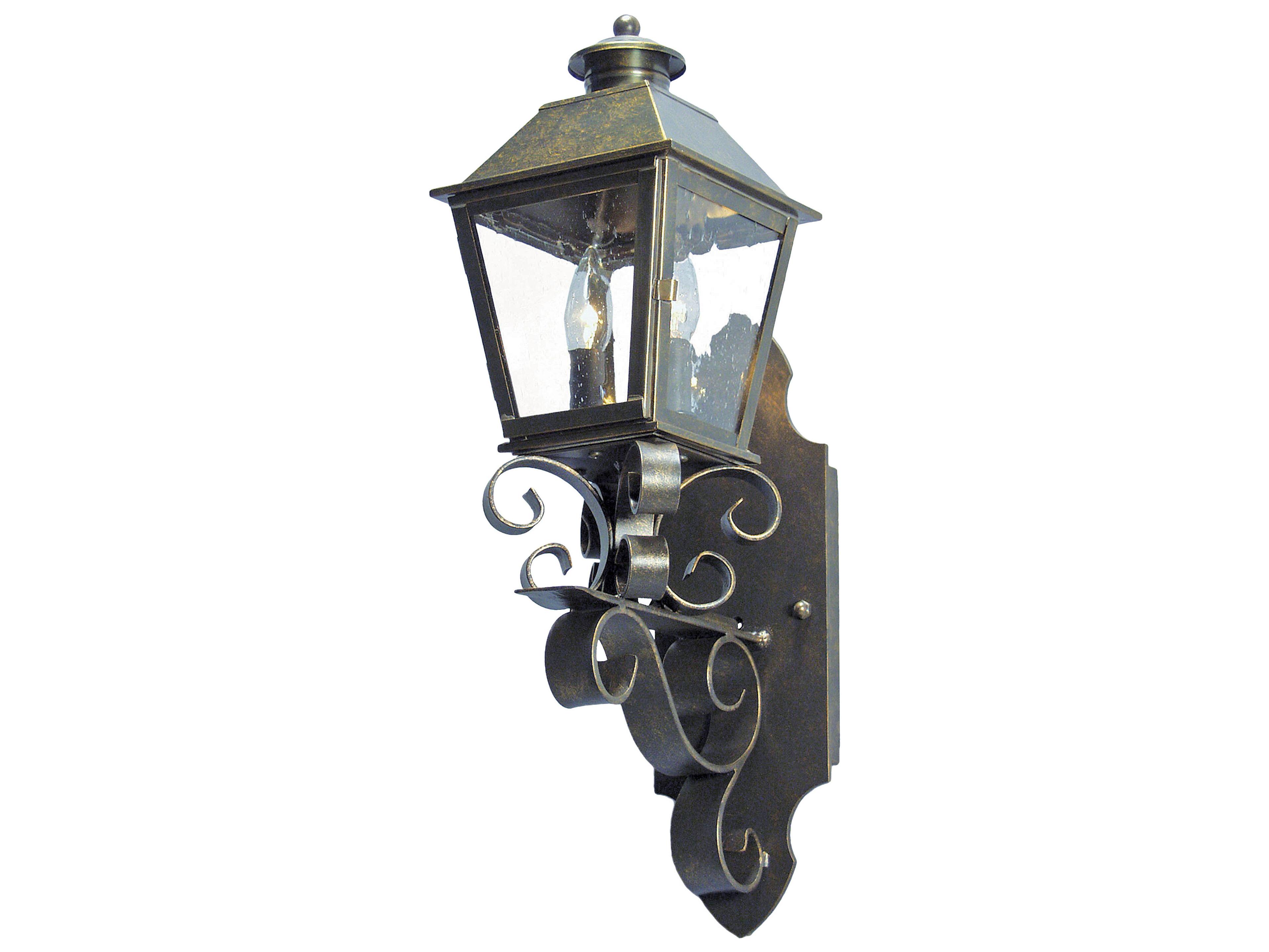Meyda Adonia 2-Light Black Bronze Glass Wall Sconce