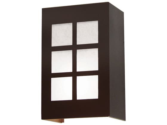 Meyda Alo 1-Light White Brown Wall Sconce