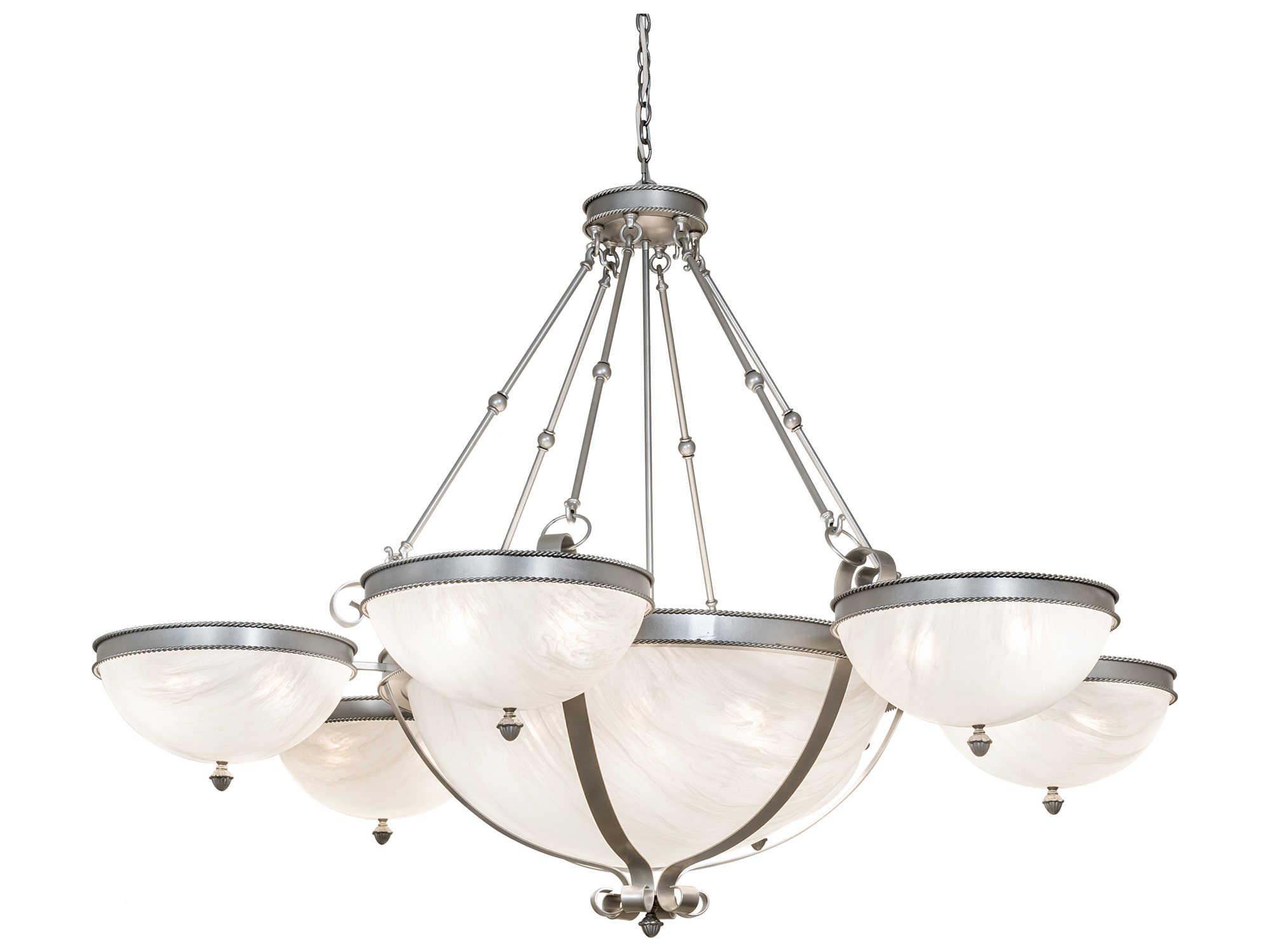 Meyda Alonzo 18-Light8-Light Gray Bowl Chandelier