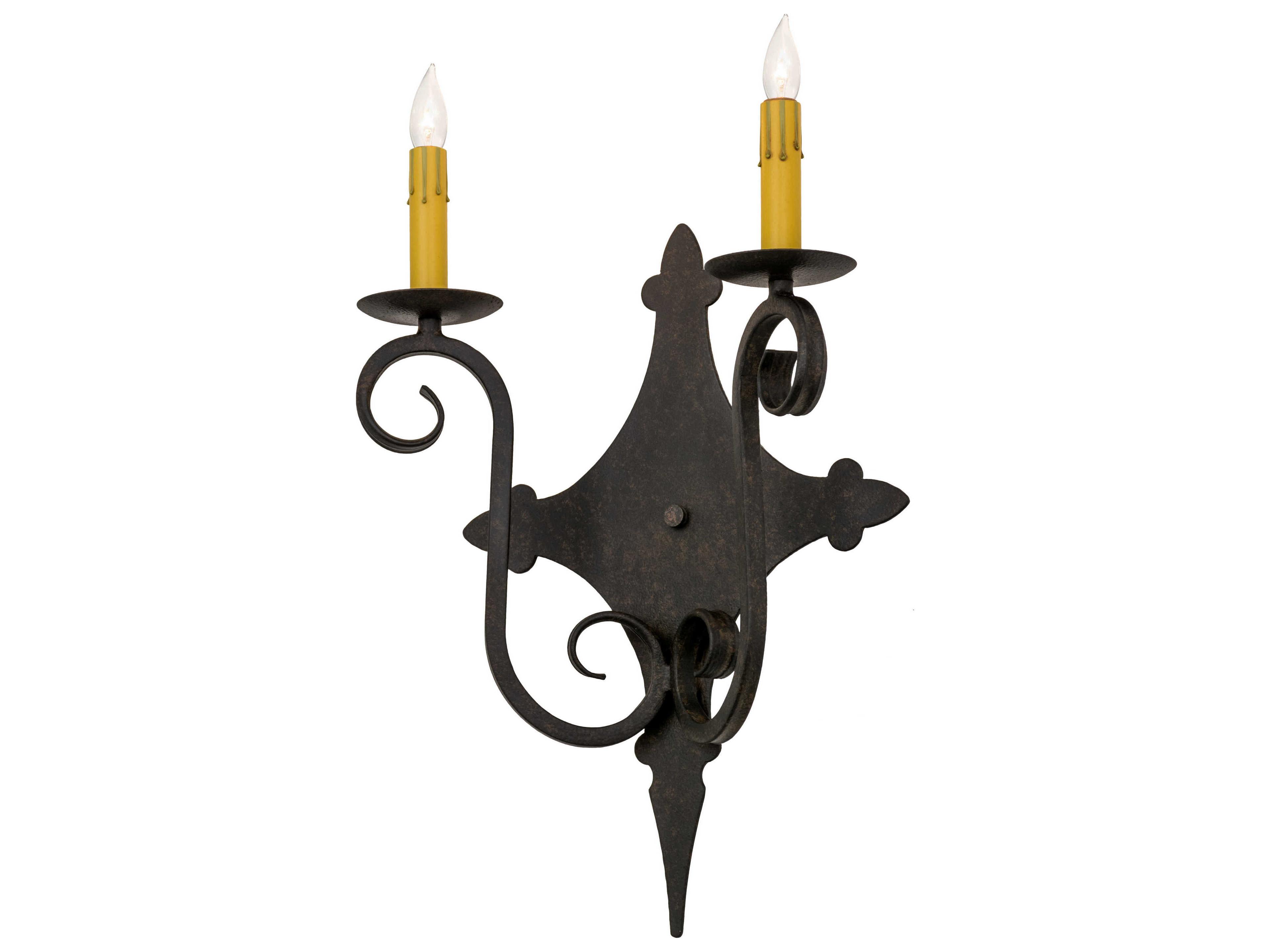 Meyda Angelique Chestnut Brown Wall Sconce