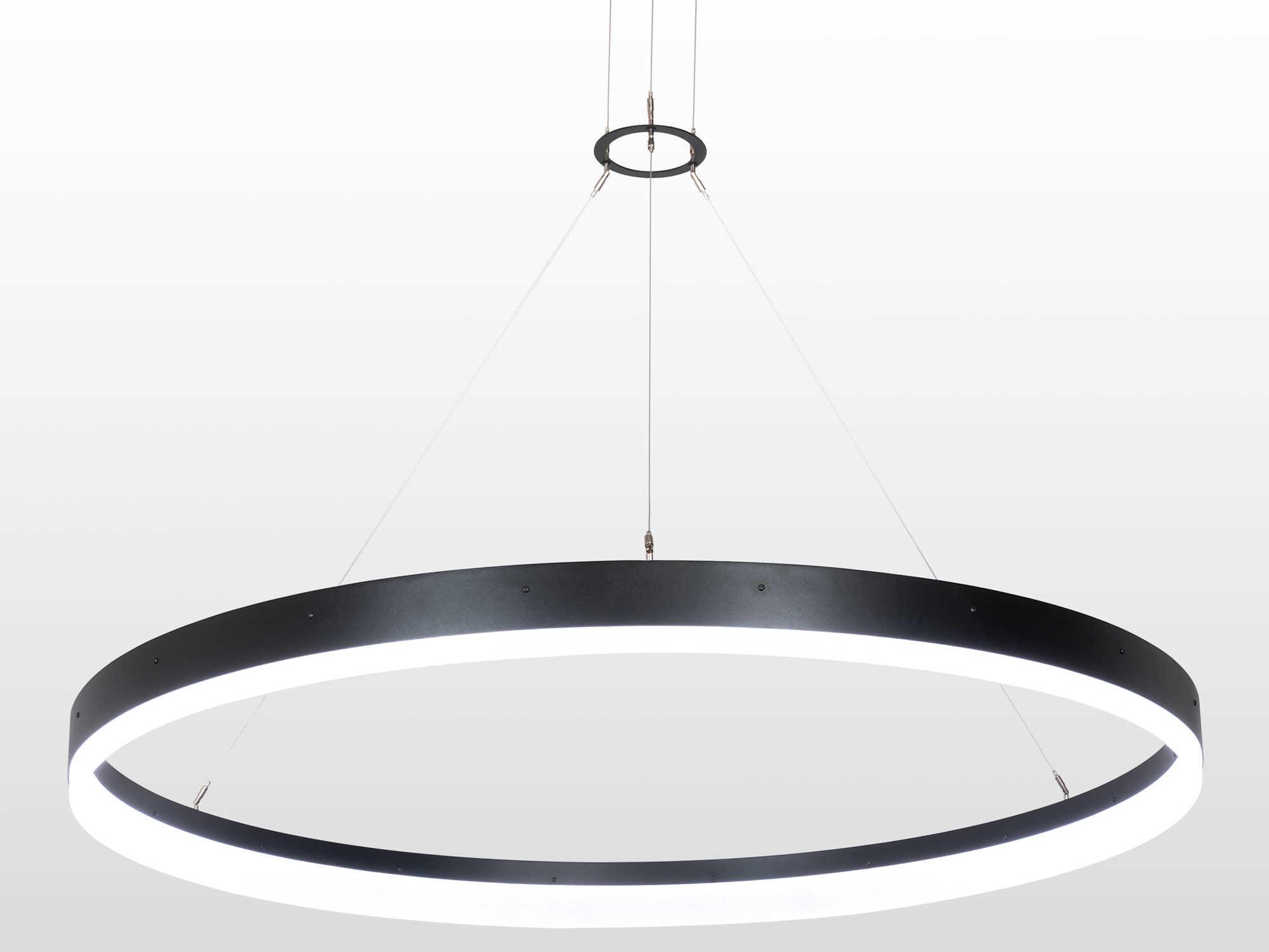Meyda Anillo Black LED Round Pendant