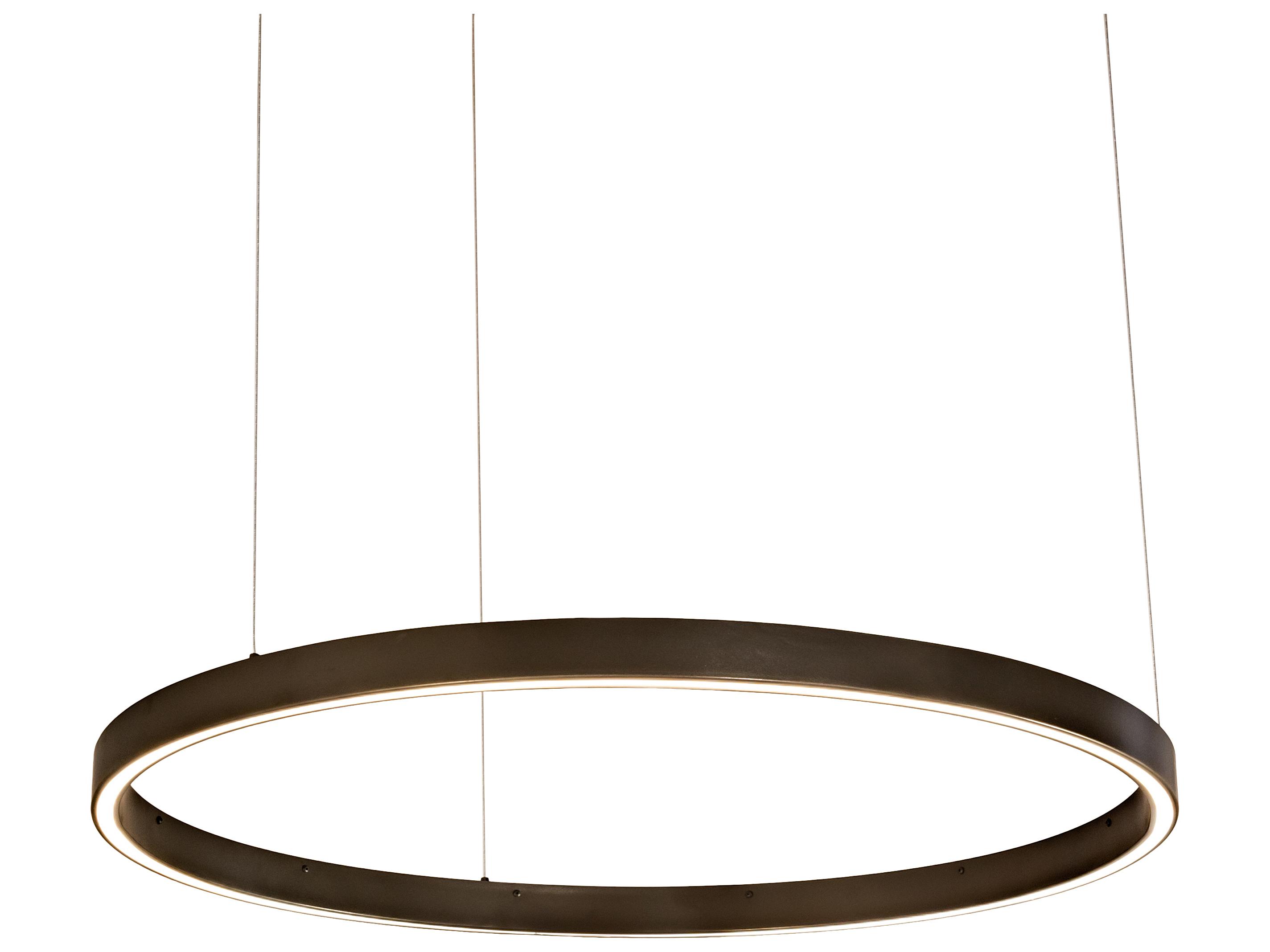 Meyda Anillo Bronze White LED Round Pendant