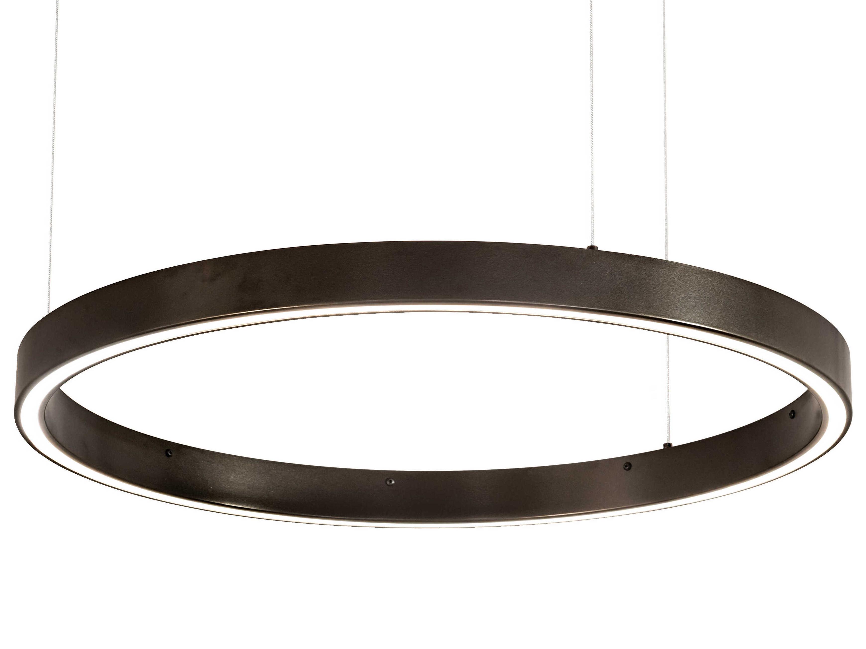 Meyda Anillo Bronze White LED Round Pendant