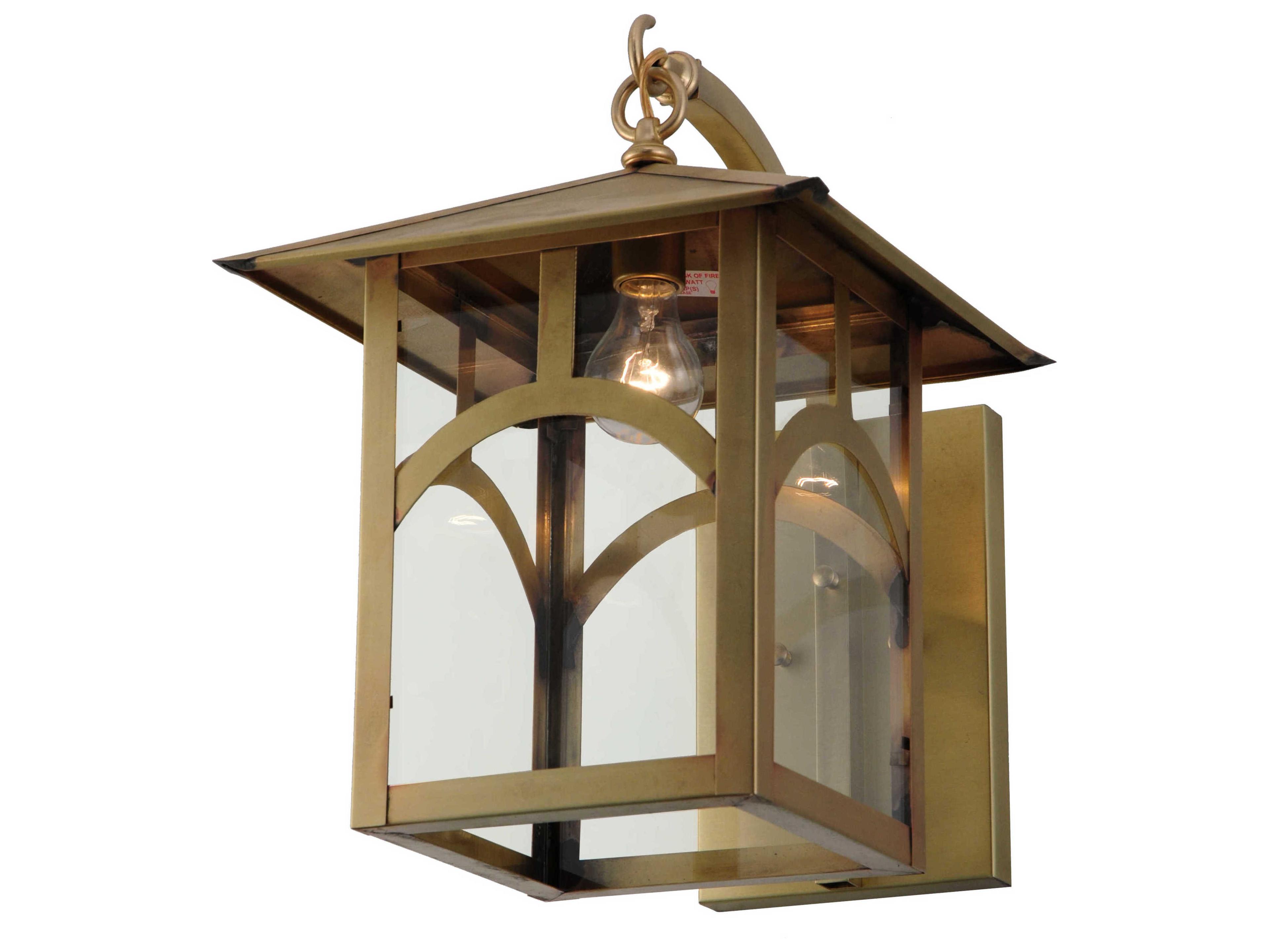 Meyda Seneca Hill Top Curved Arm Outdoor Wall Light