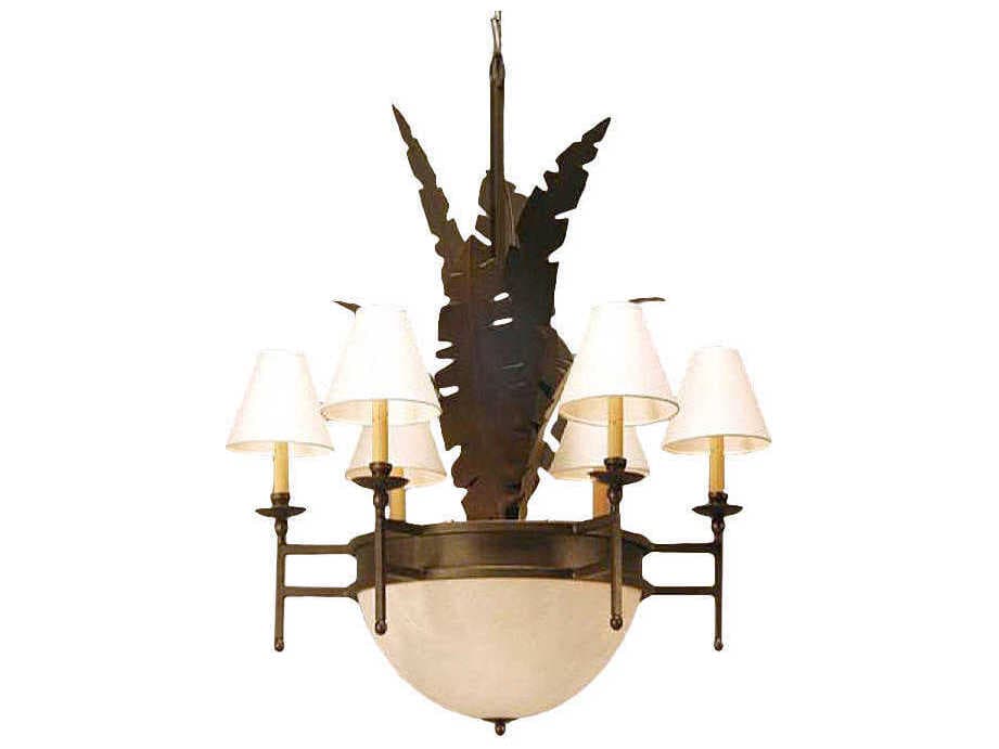 Meyda Aruba 12-Light Chocolate Brown Candelabra Chandelier