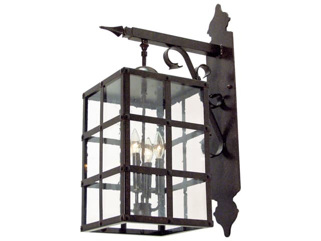 Meyda Baretta 4 - Light Glass Outdoor Wall Light