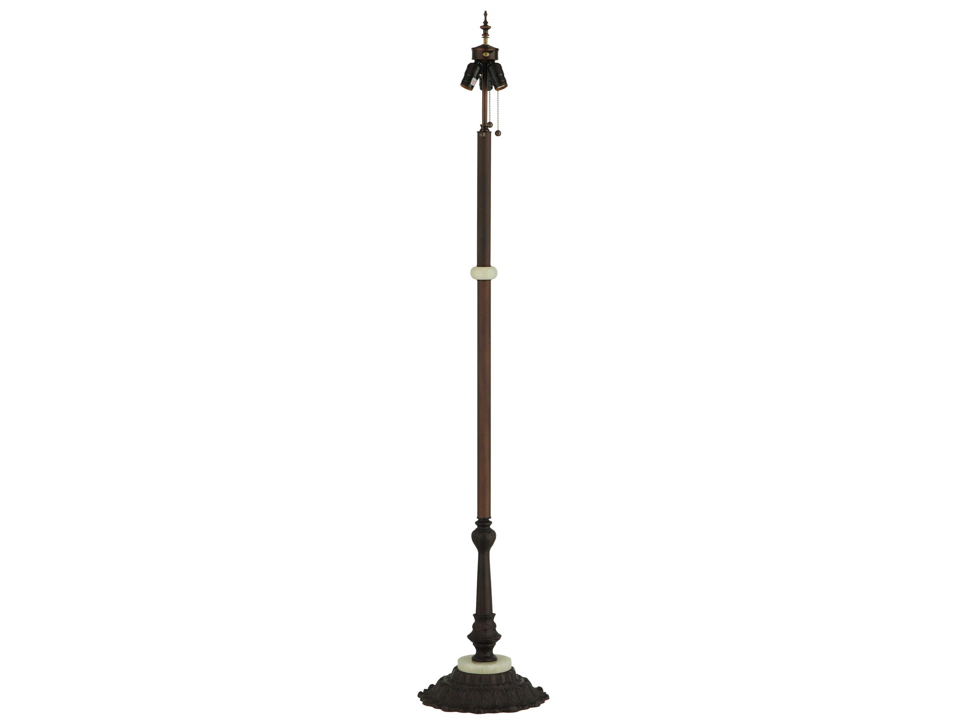 Meyda Pullchain Socket & Onyx Floor Lamp Base
