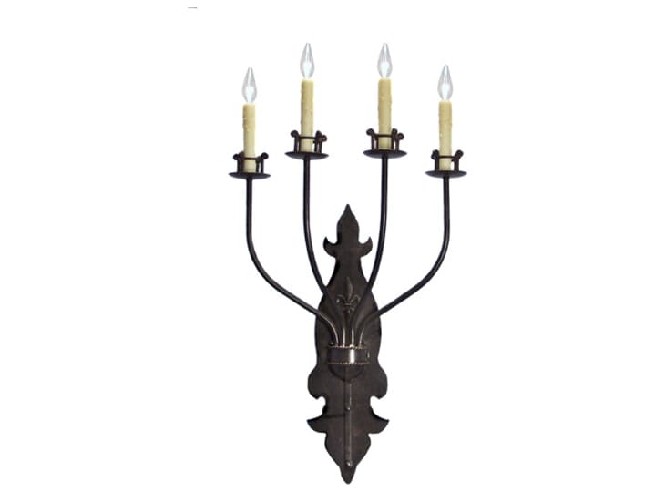 Meyda Beatrice 4-Light Gilded Tobacco Brown Wall Sconce