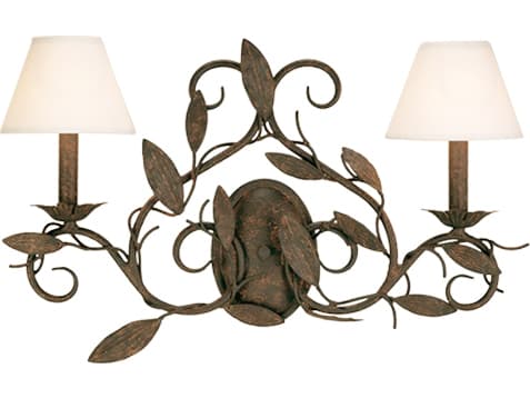 Meyda Branches 2-Light Pompeii Gold Wall Sconce