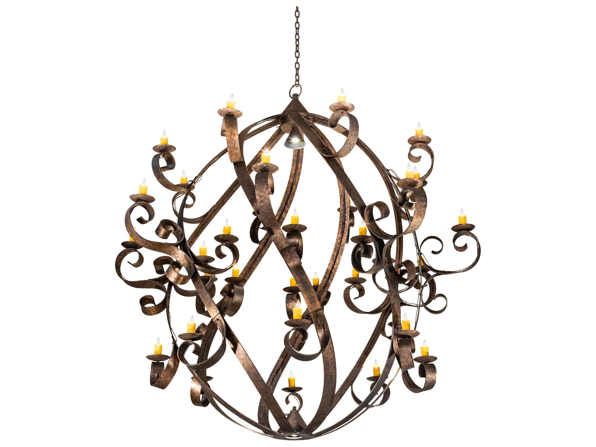 Meyda Caliope 32 1-Light Custom Brown LED Chandelier