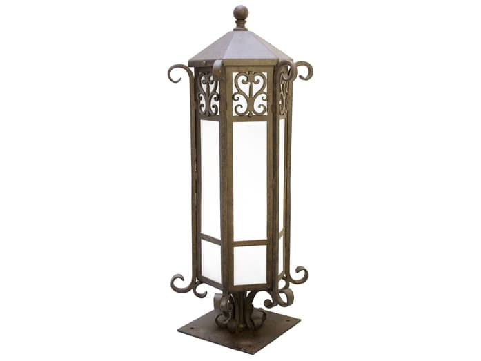 Meyda Caprice 1 - Light Glass Outdoor Post Light