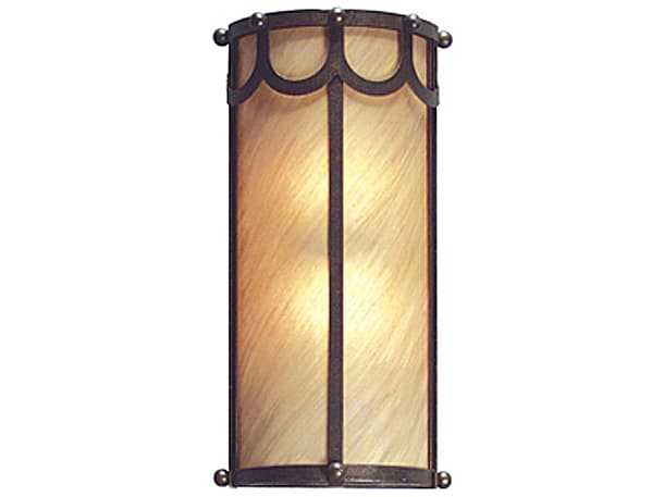 Meyda Carousel 2-Light Gilded Tobacco Brown Wall Sconce