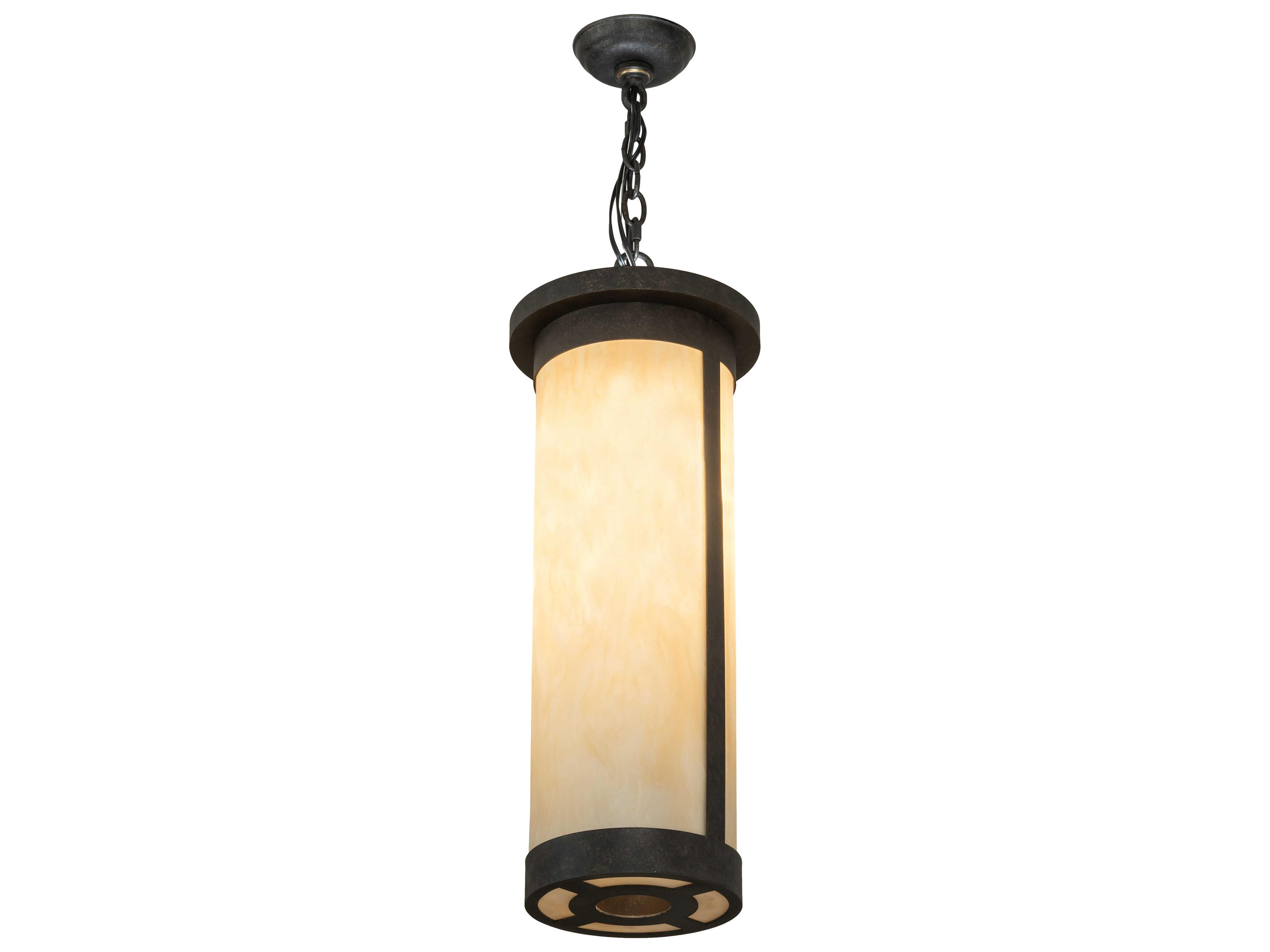 Meyda Cartier Bronze Cylinder Mini Pendant