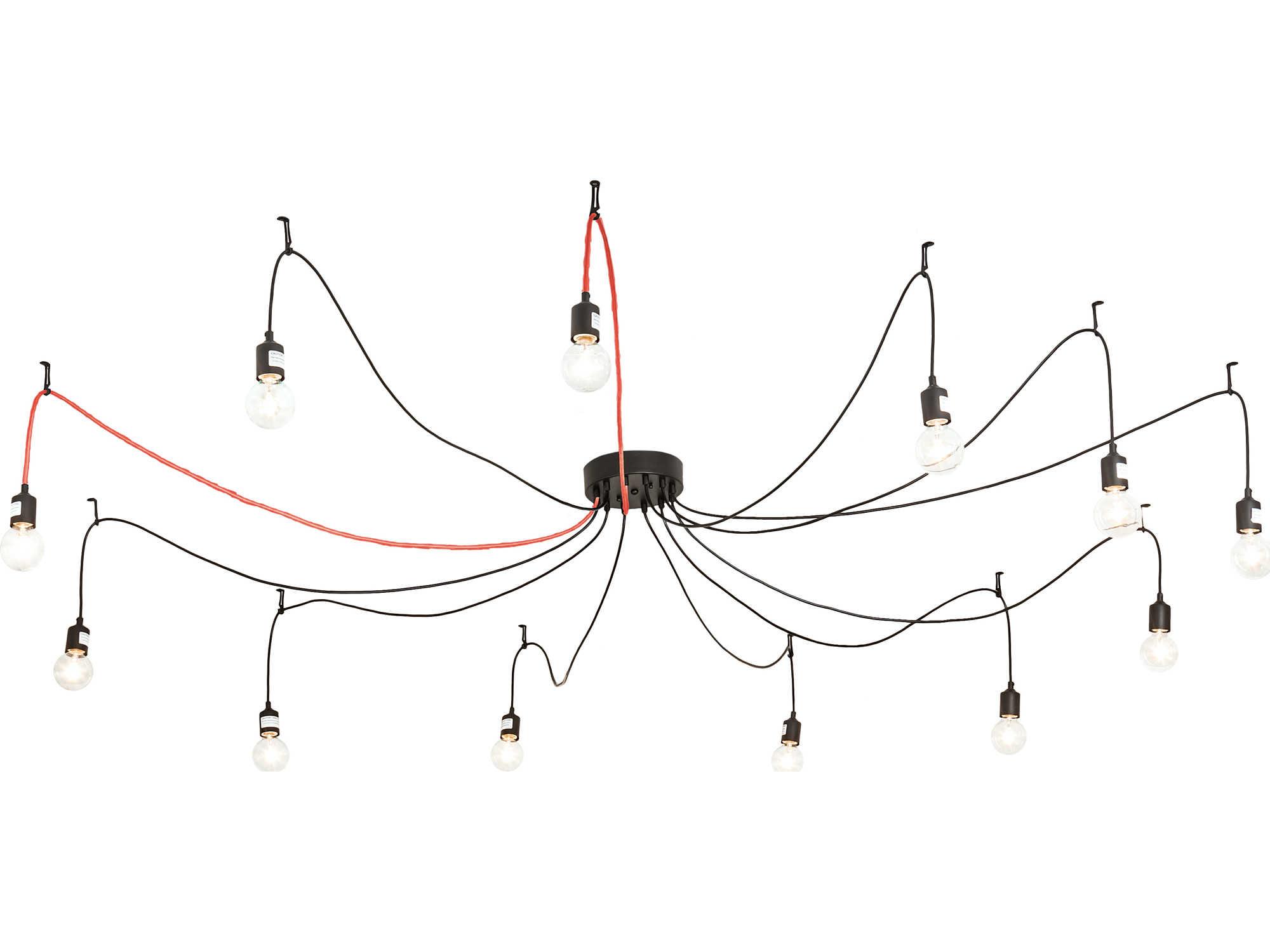 Meyda Castiliolite 12-Light Black LED Pendant