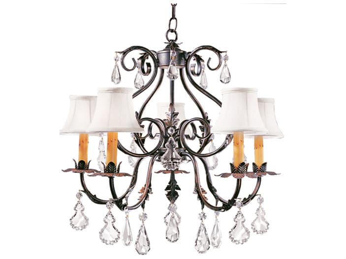 Meyda Chantilly 5-Light French Bronzed Crystal Empire Chandelier