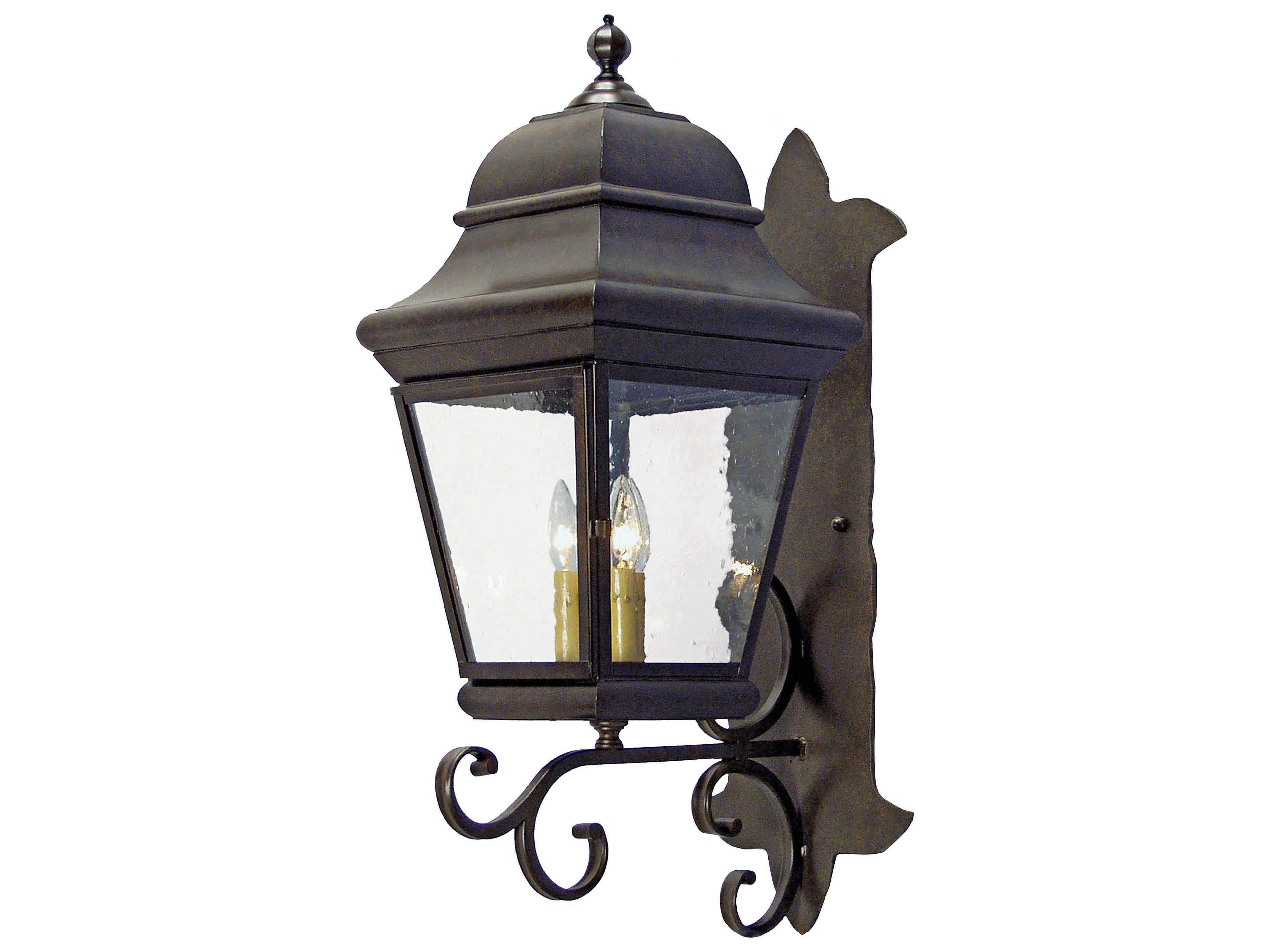 Meyda Cicero 3 - Light Glass Outdoor Wall Light