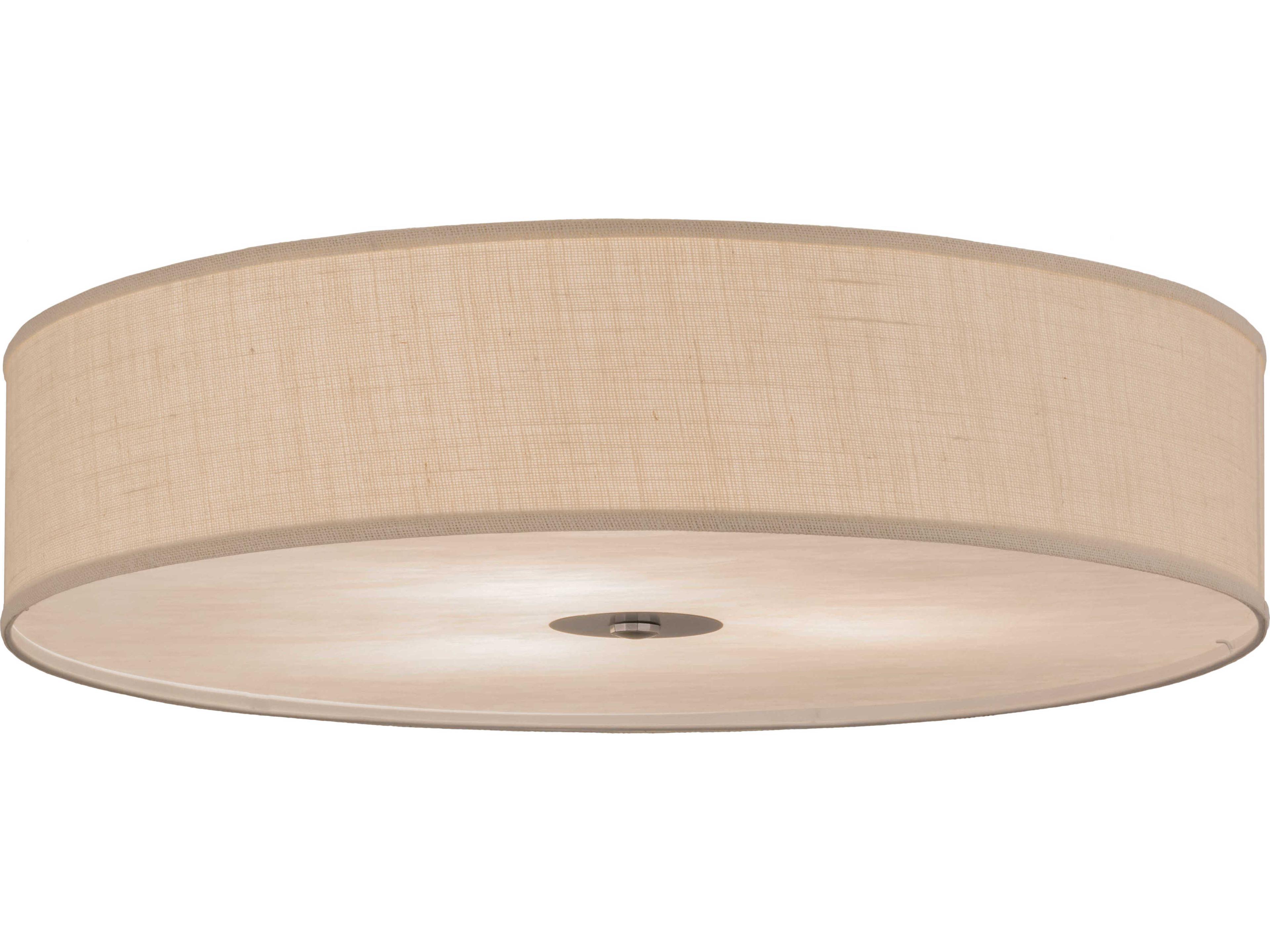 Meyda Cilindro Nickel Drum Flush Mount