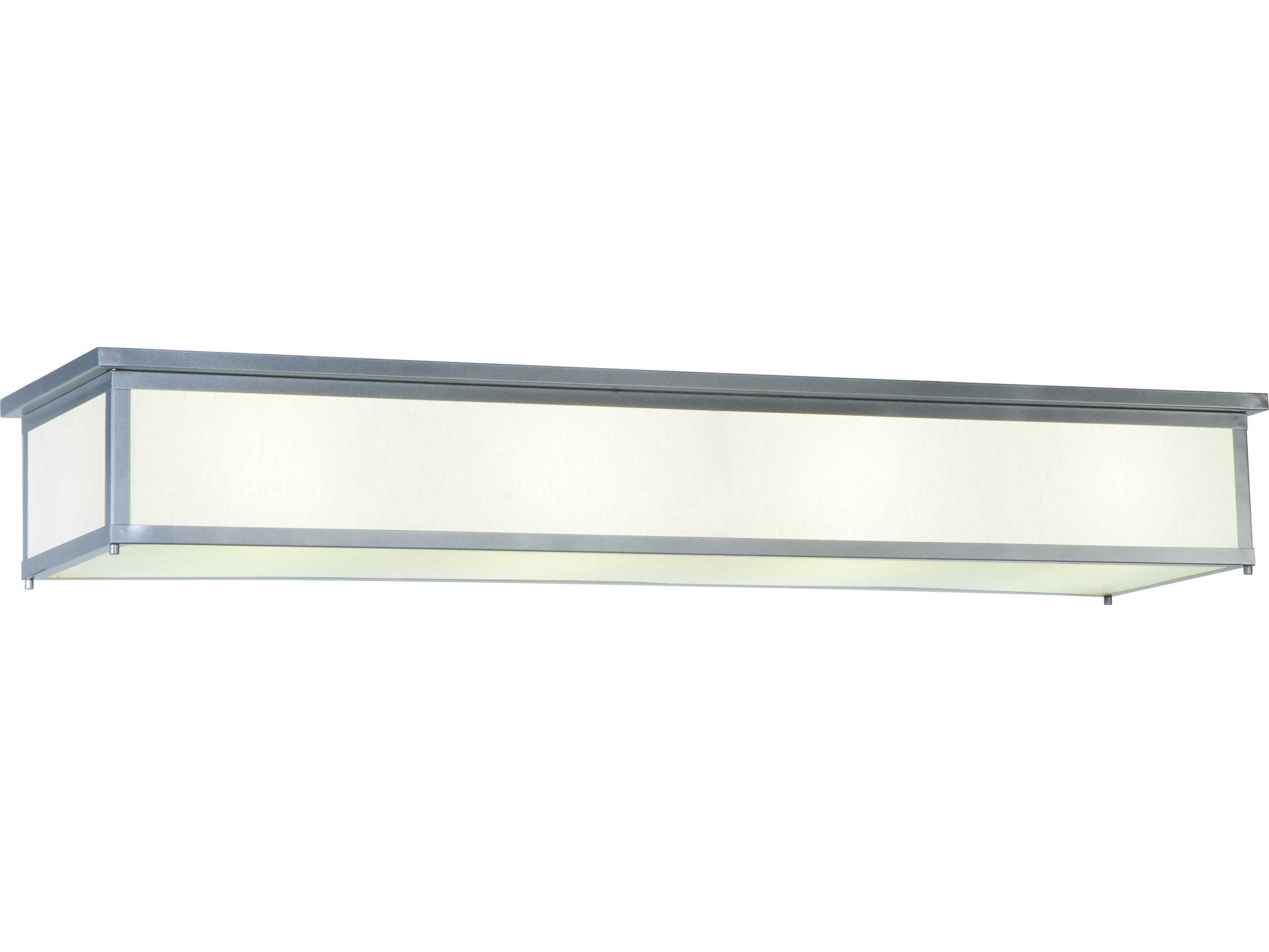 Meyda Contemporary 8-Light Silver Linear Flush Mount