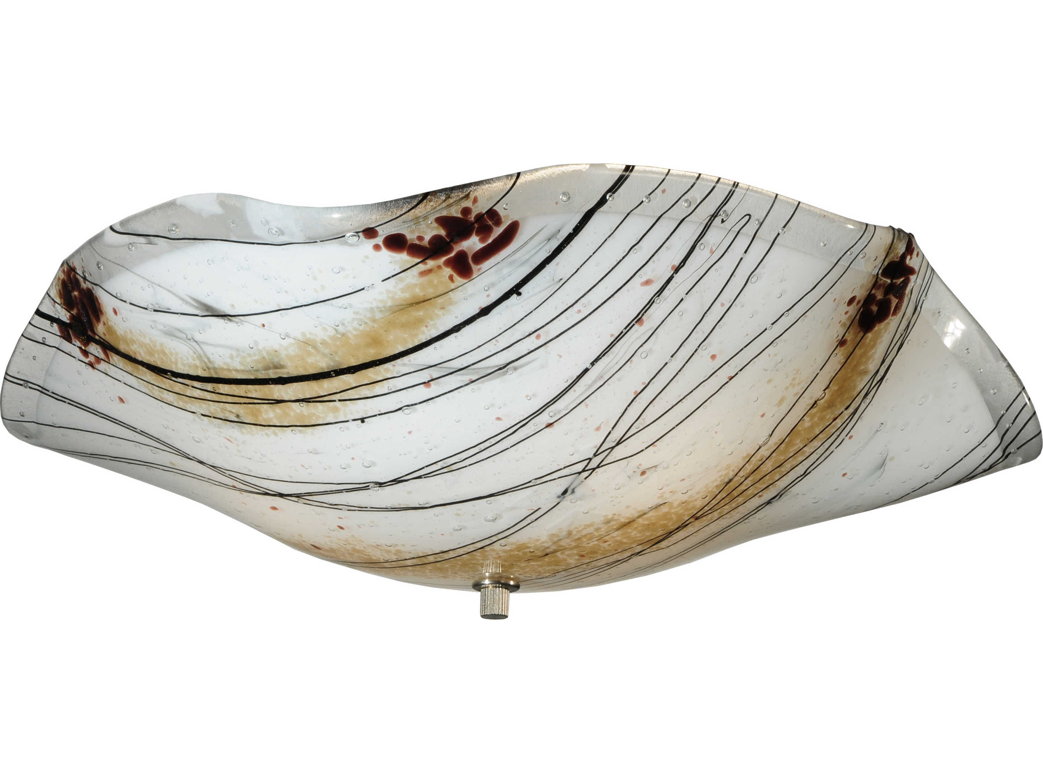 Meyda Contemporary 3-Light Gray Flush Mount