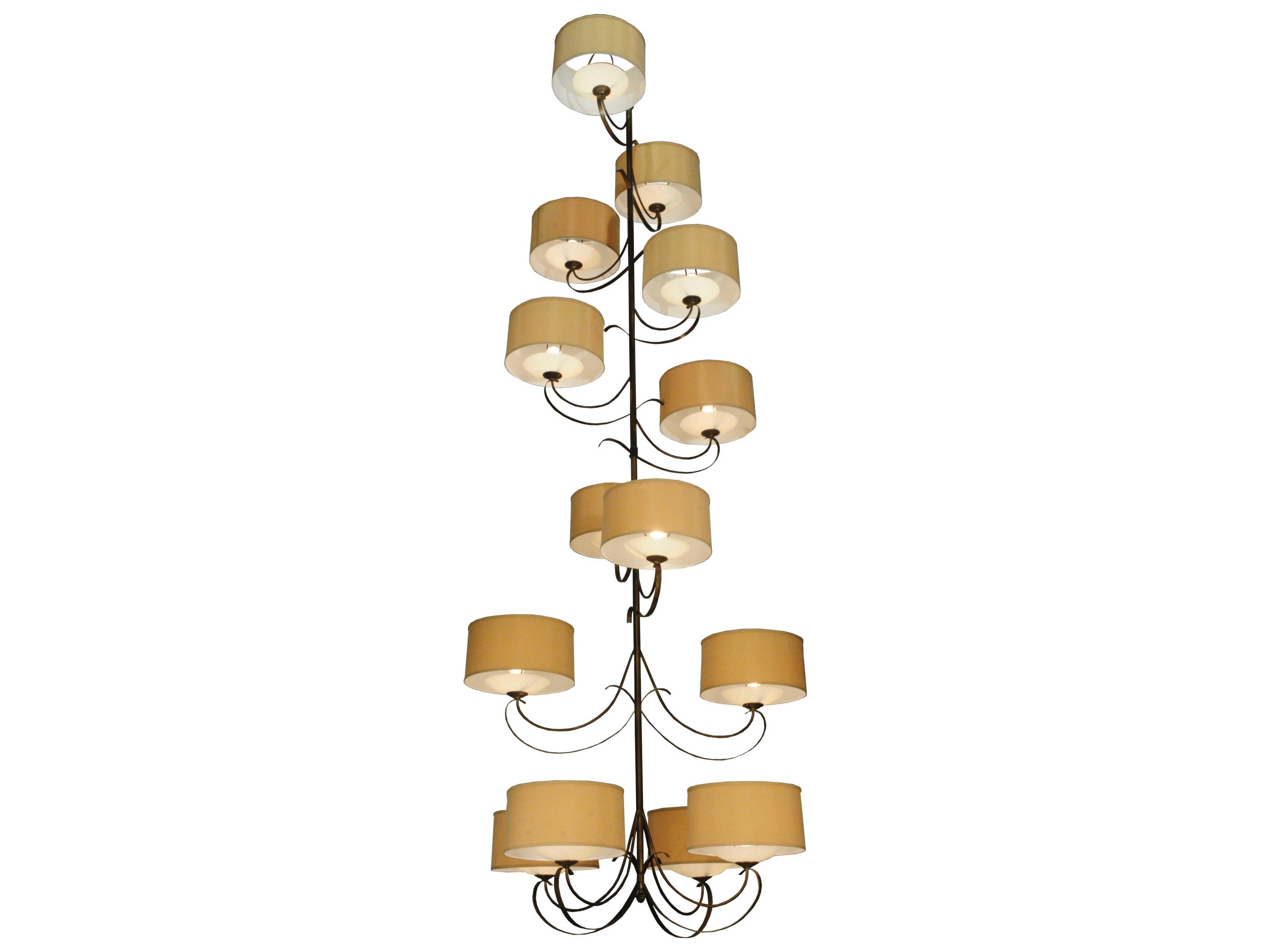 Meyda Contemporary 1-Light Yellow Drum Chandelier