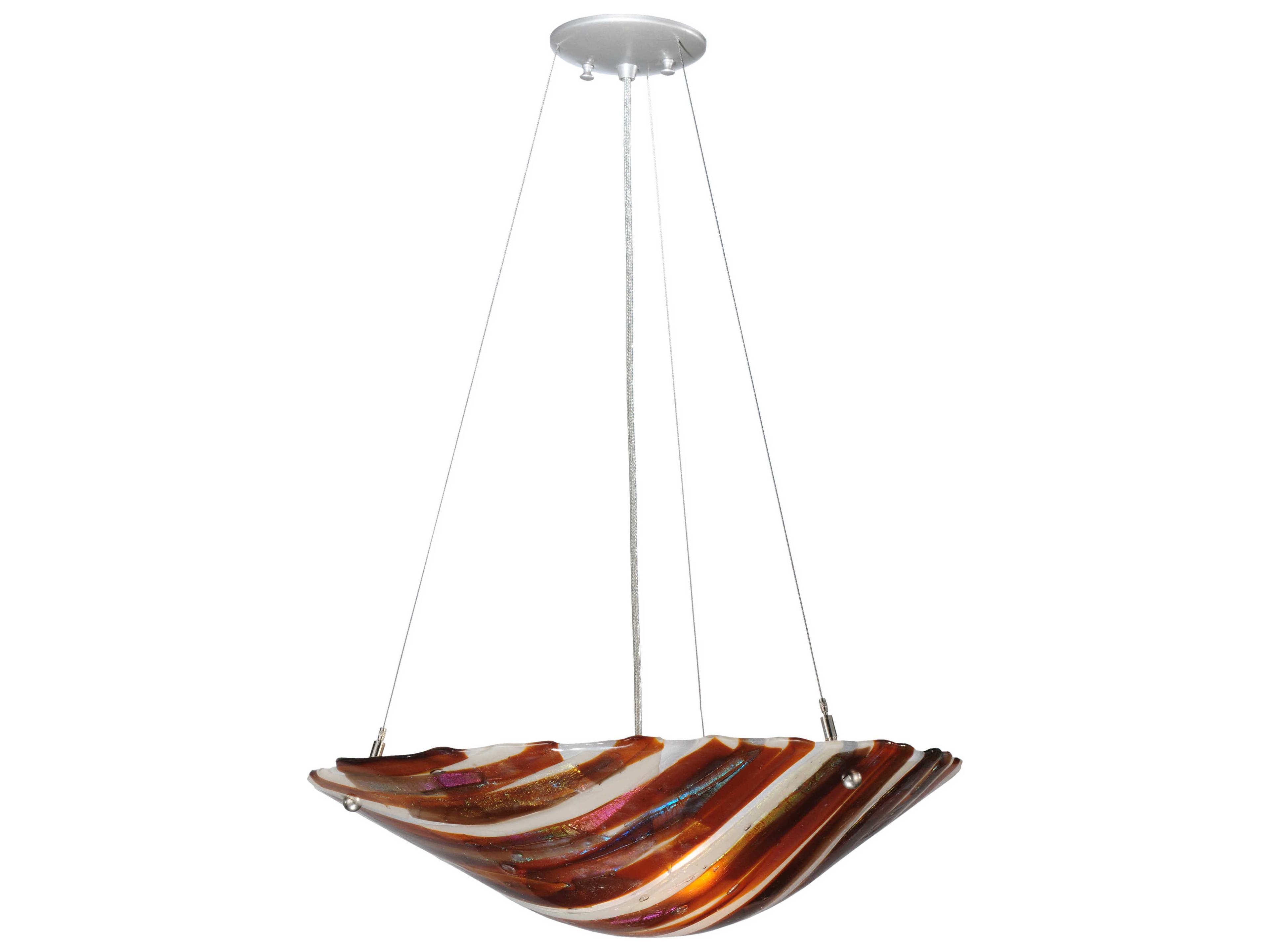 Meyda Contemporary 2-Light Gray Bowl Pendant