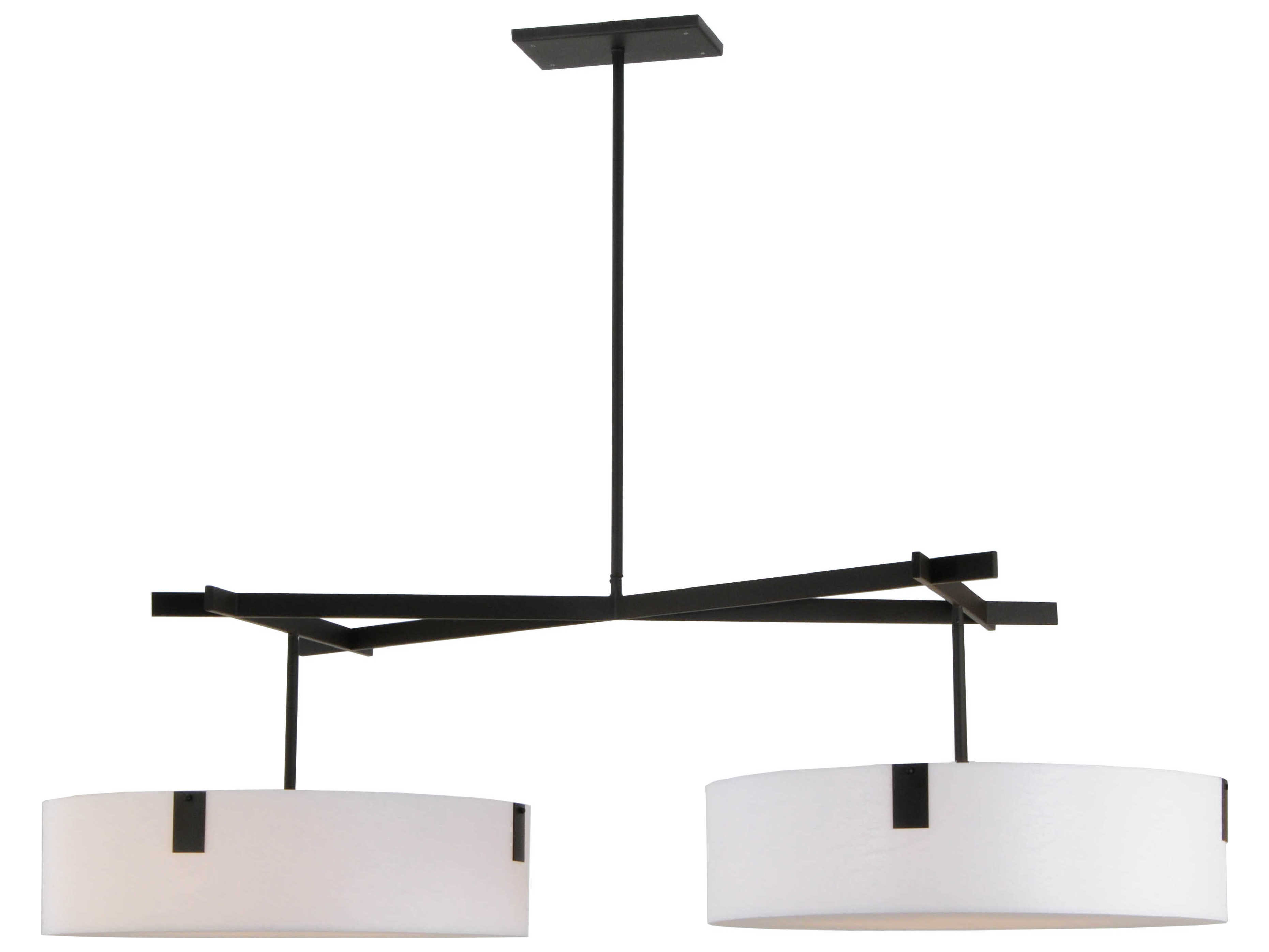 Meyda Contemporary 1-Light Black Drum Pendant