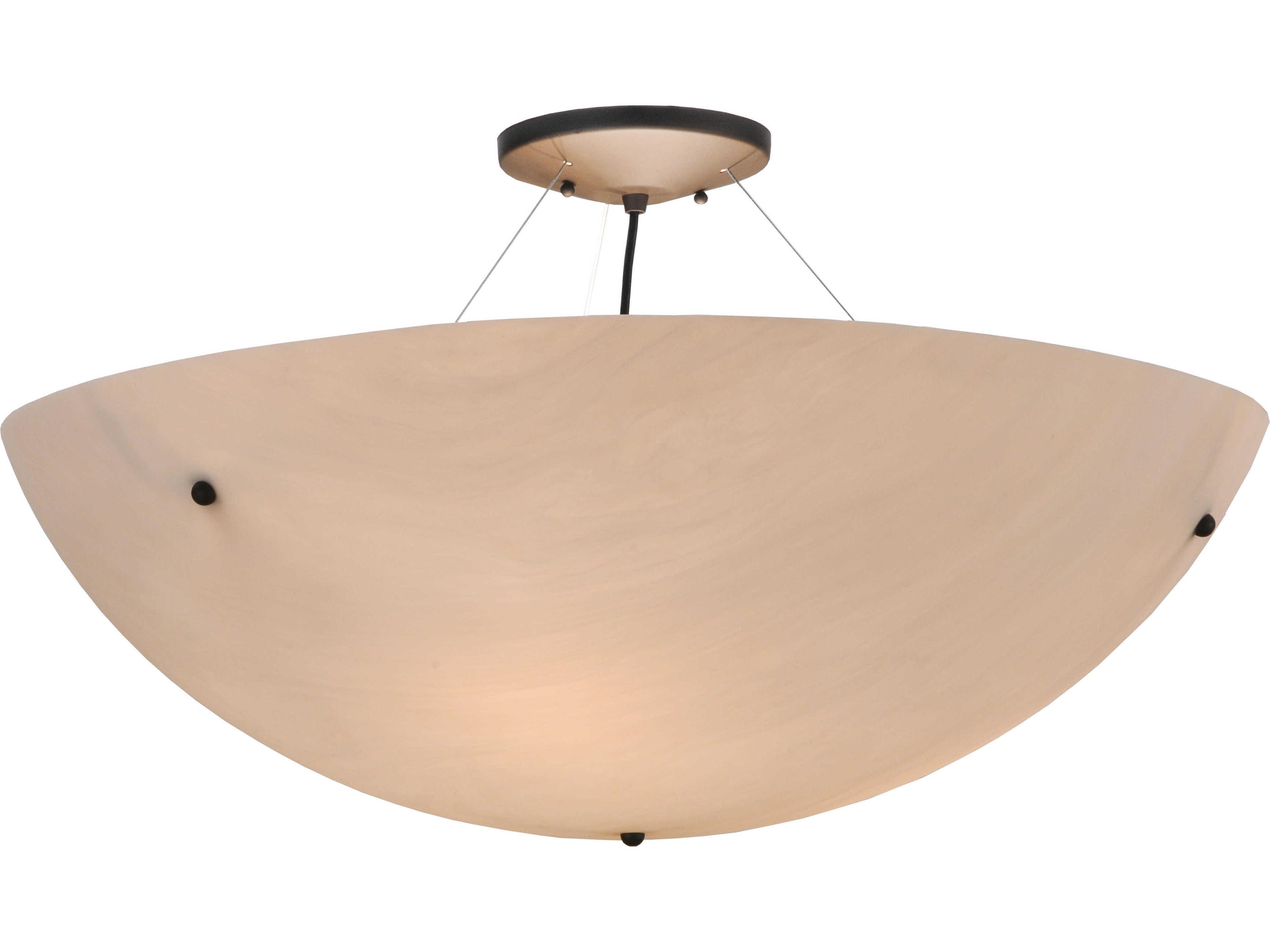 Meyda Cypola 3-Light Bronze Glass Bowl Pendant