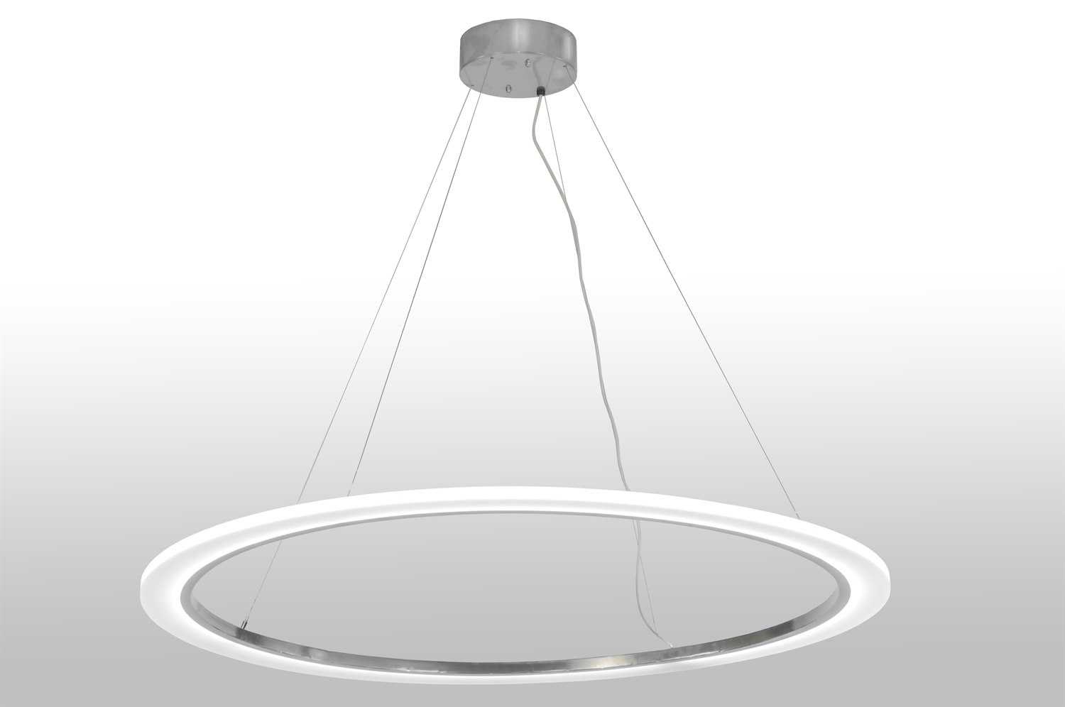 Meyda Anillo 1-Light Chrome LED Round Pendant