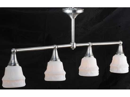 Meyda Contemporary 4-Light Nickel Semi Flush Mount