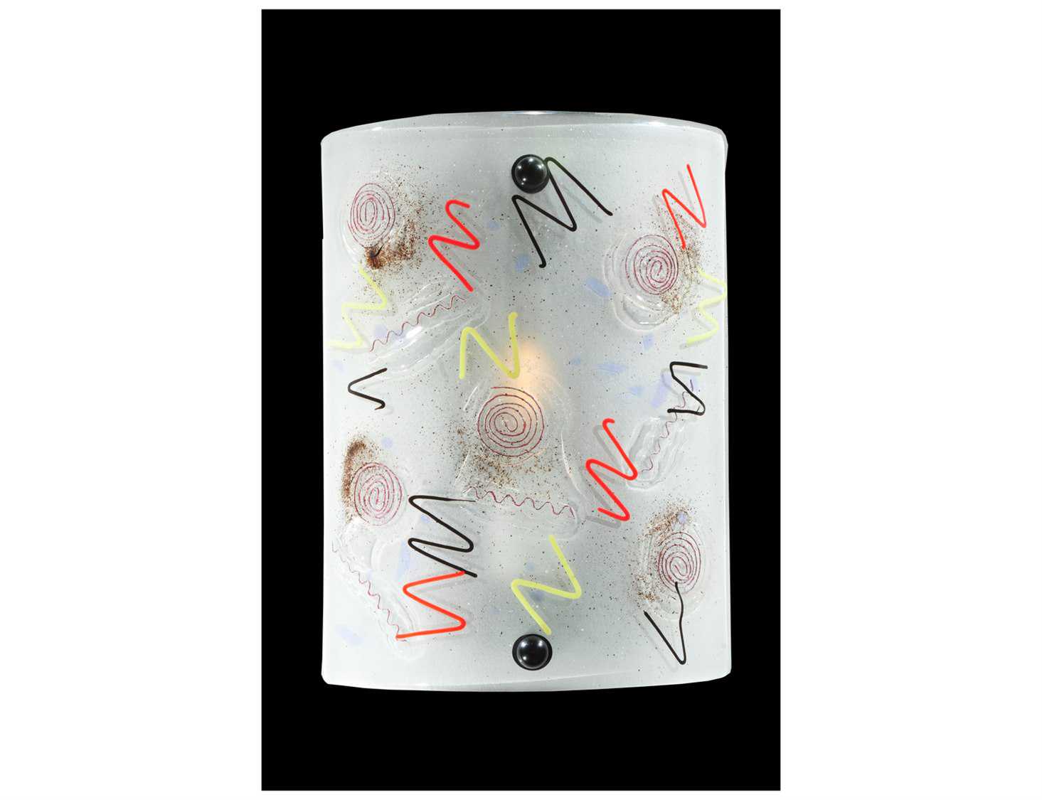 Meyda Metro Fusion 1-Light Black Wall Sconce